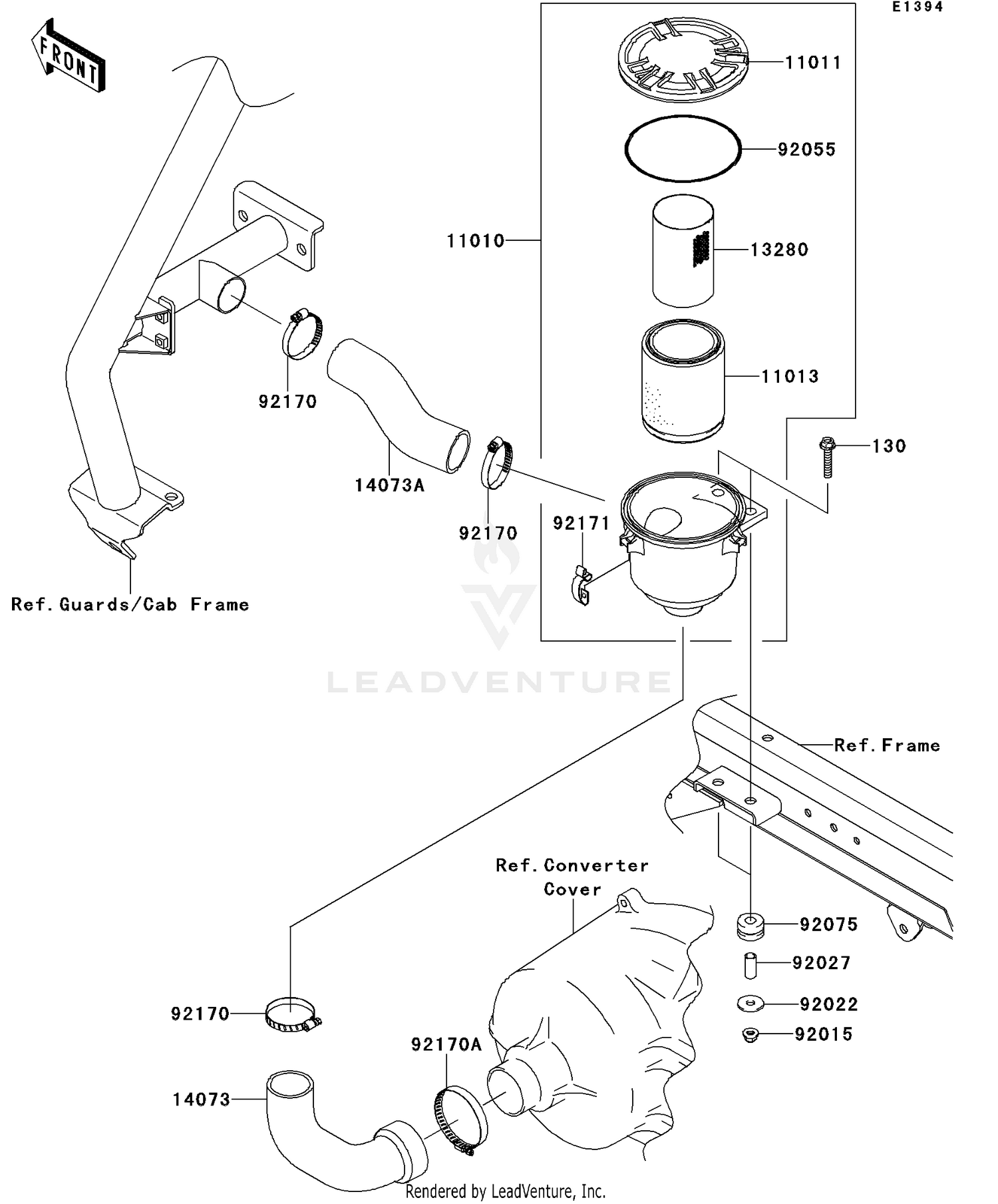 Air Cleaner-Belt Converter