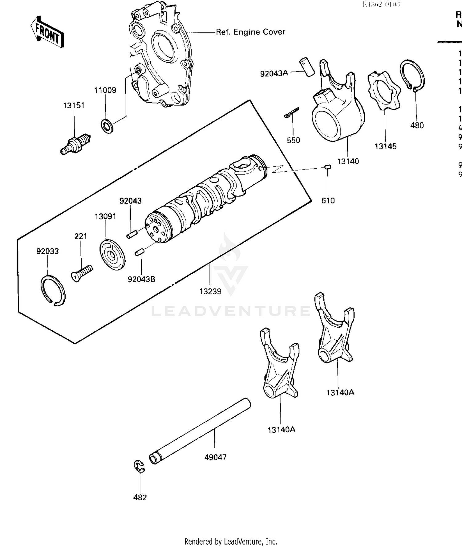 GEAR CHANGE DRUM & FORKS