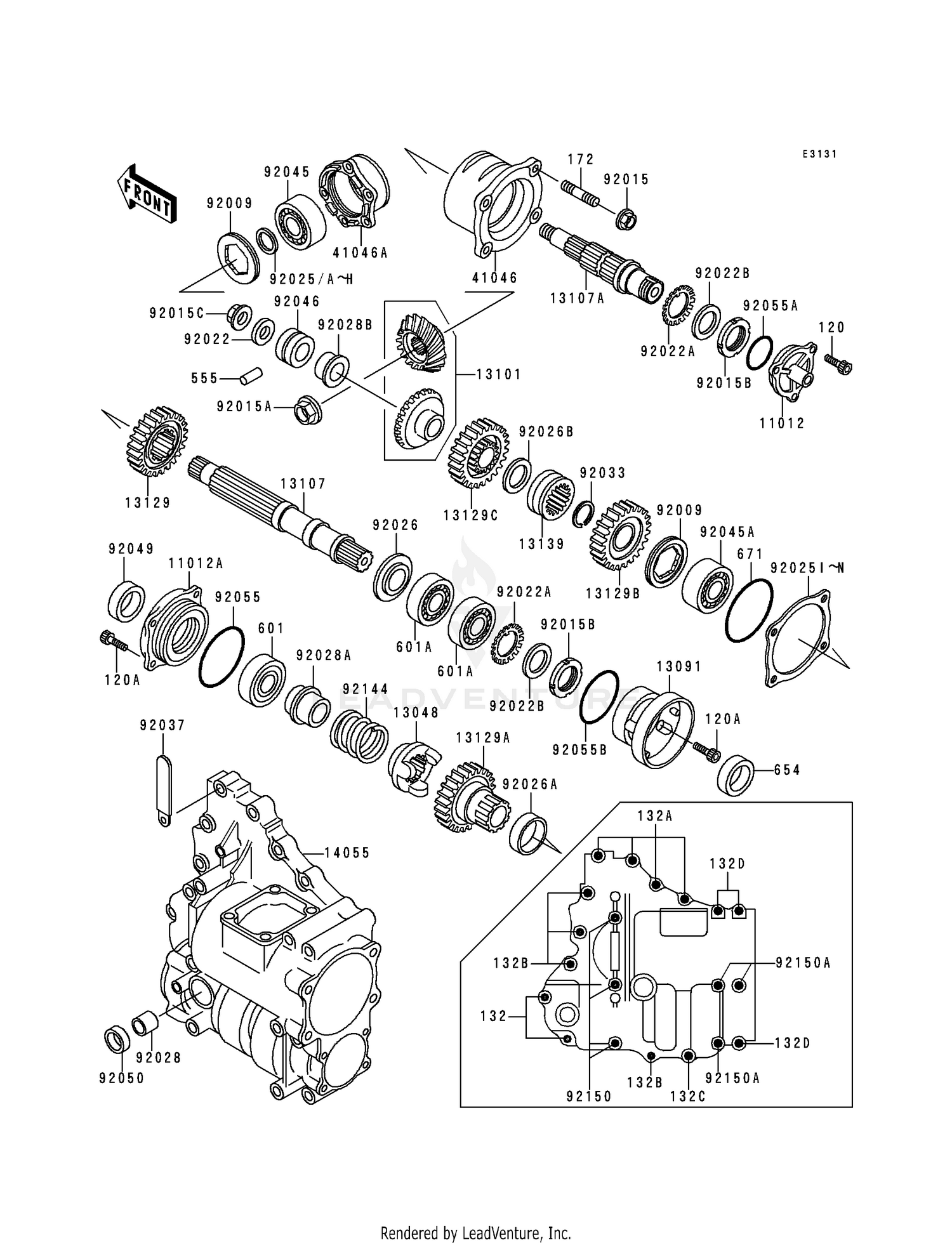 FRONT BEVEL GEAR