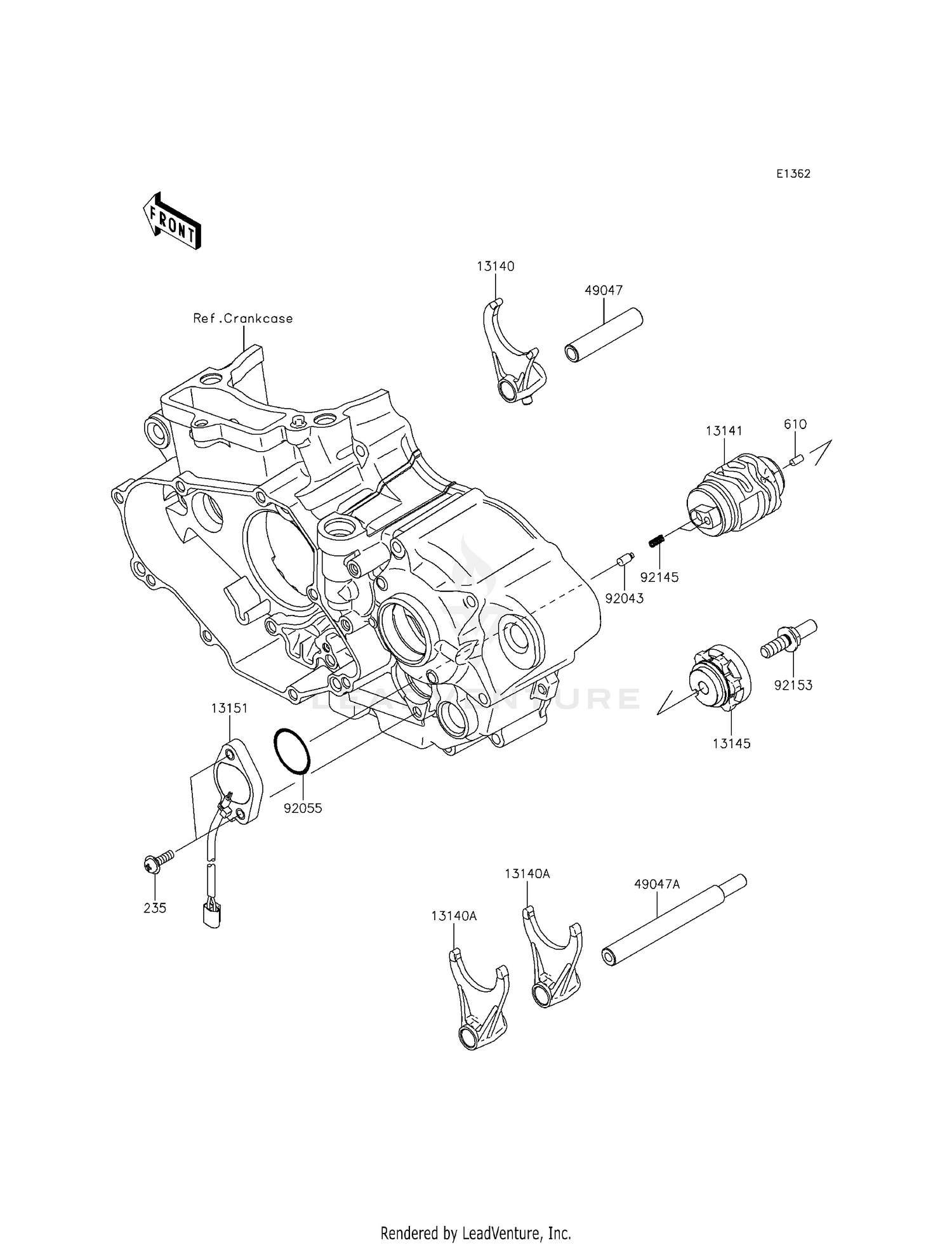 GEAR CHANGE DRUM/SHIFT FORK(S)
