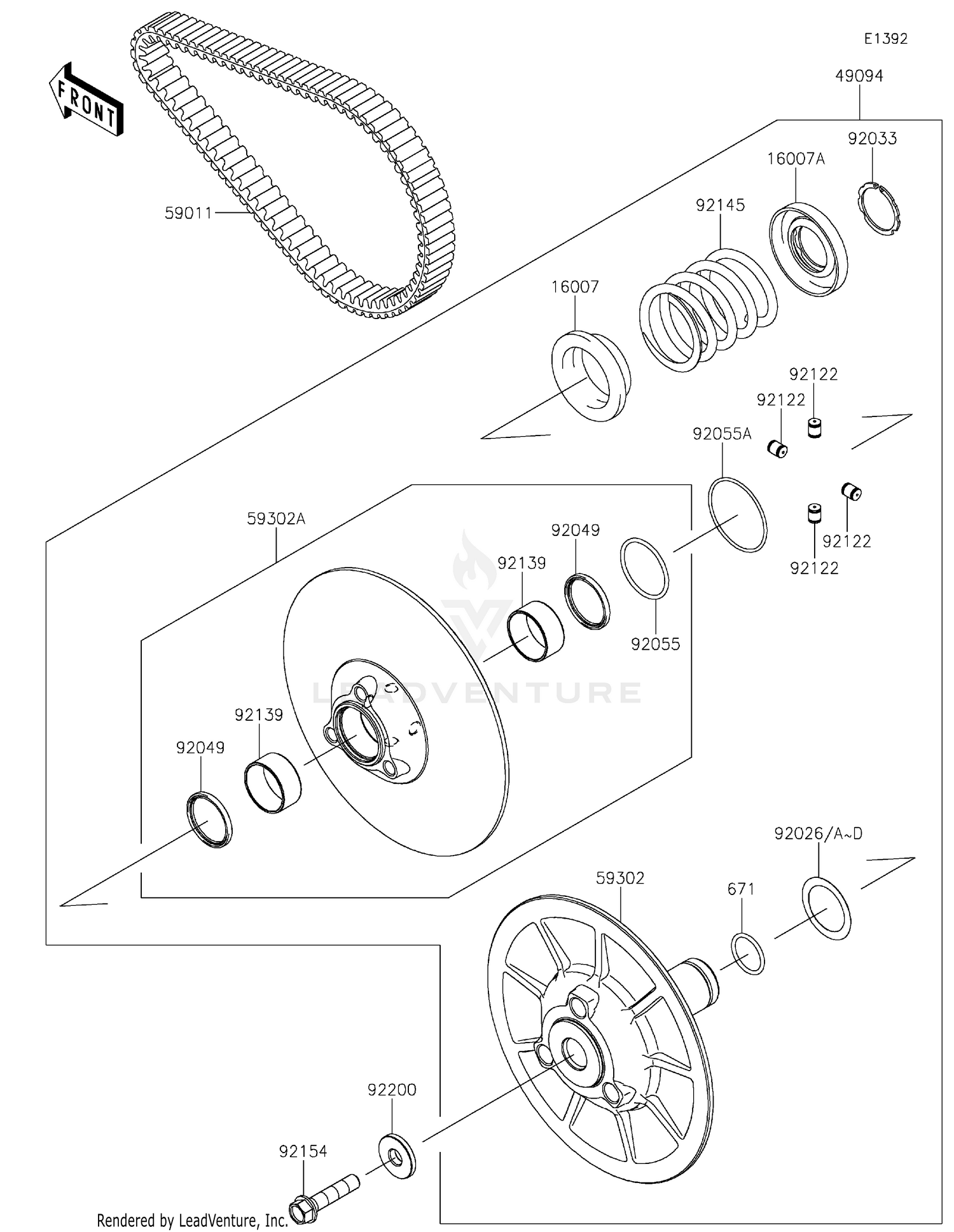 Driven Converter/Drive Belt