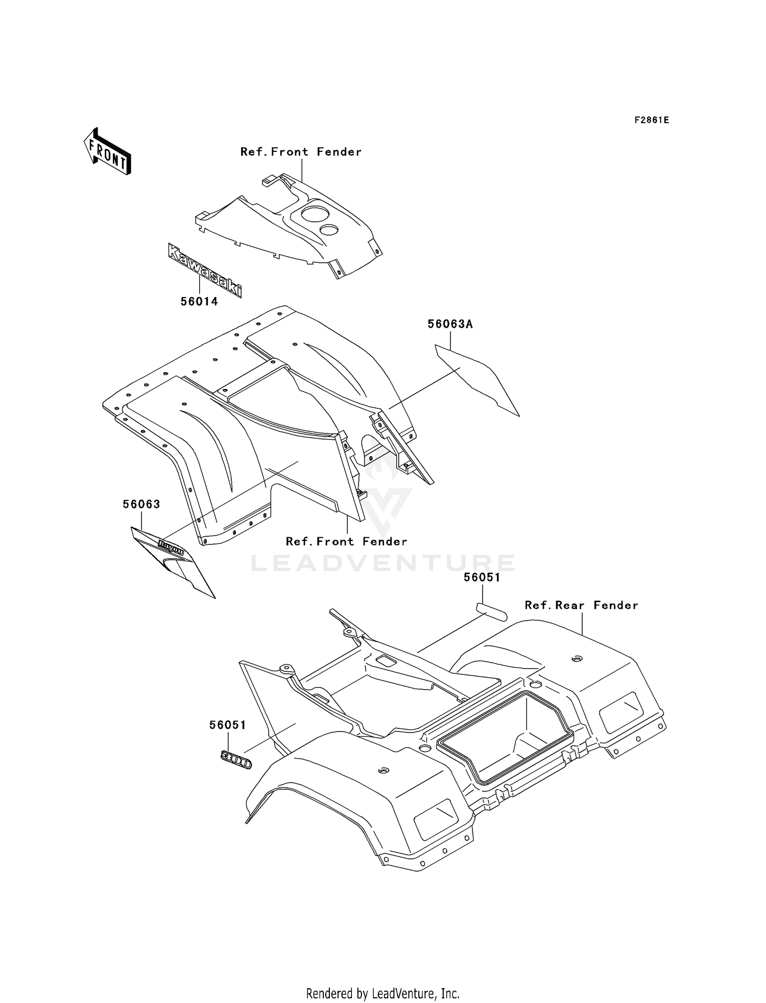 DECALS (RED)(KLF300-C12)