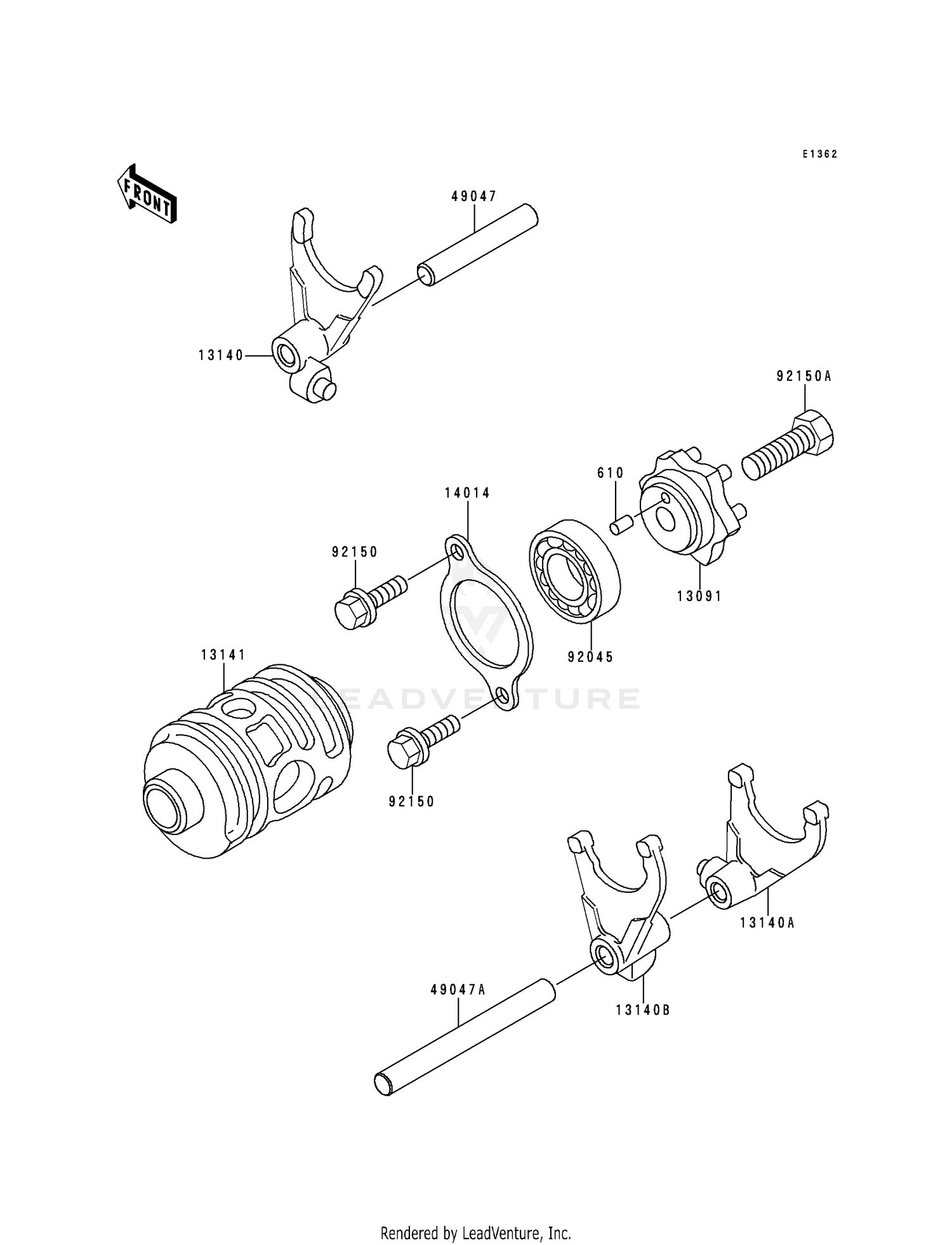 GEAR CHANGE DRUM/SHIFT FORK(S)