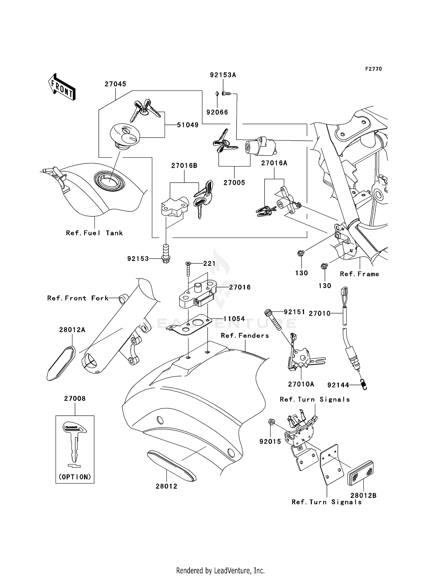 IGNITION SWITCH/LOCKS/REFLECTORS