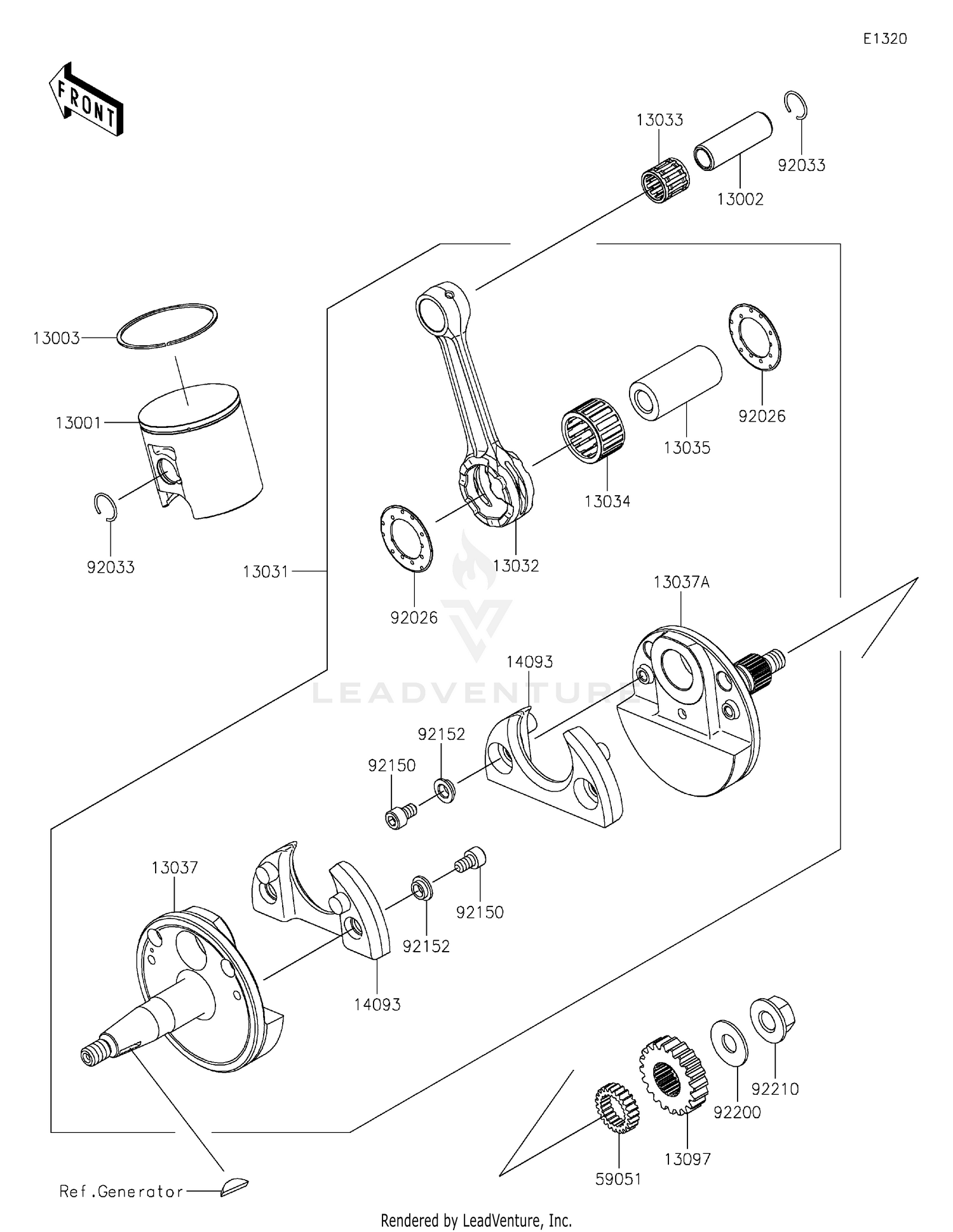 2022 Kawasaki KX112 OEM Dirt Bike Parts - Kawasaki Factory Parts