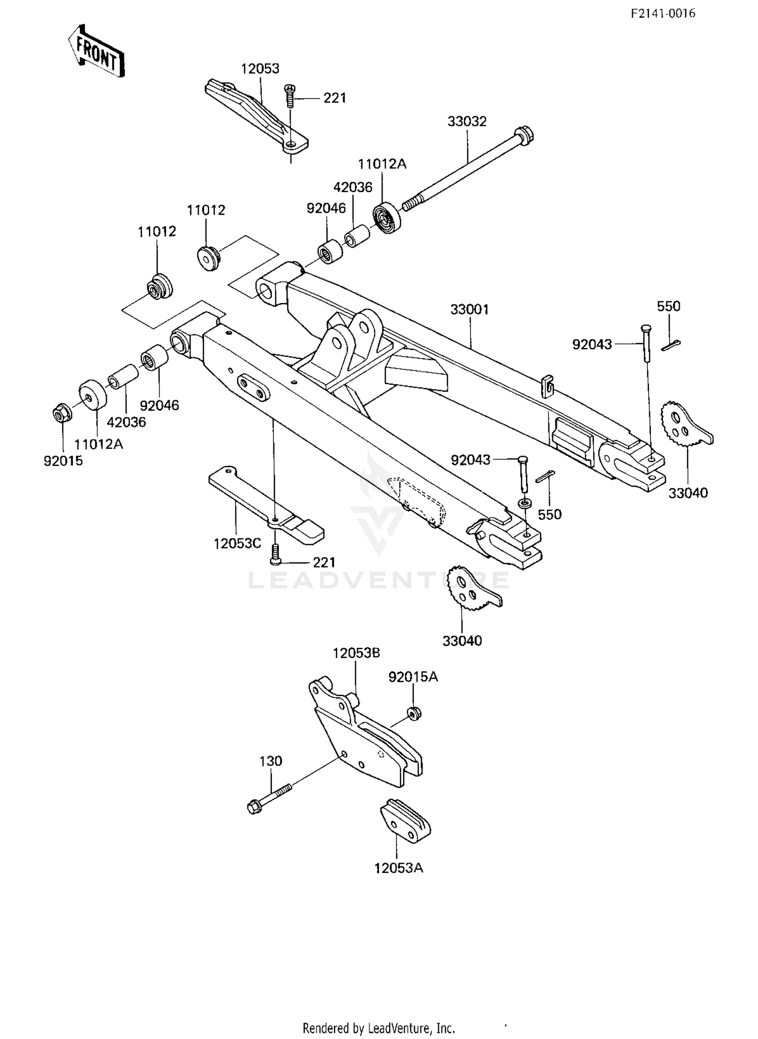 SWING ARM (KDX200-A3)