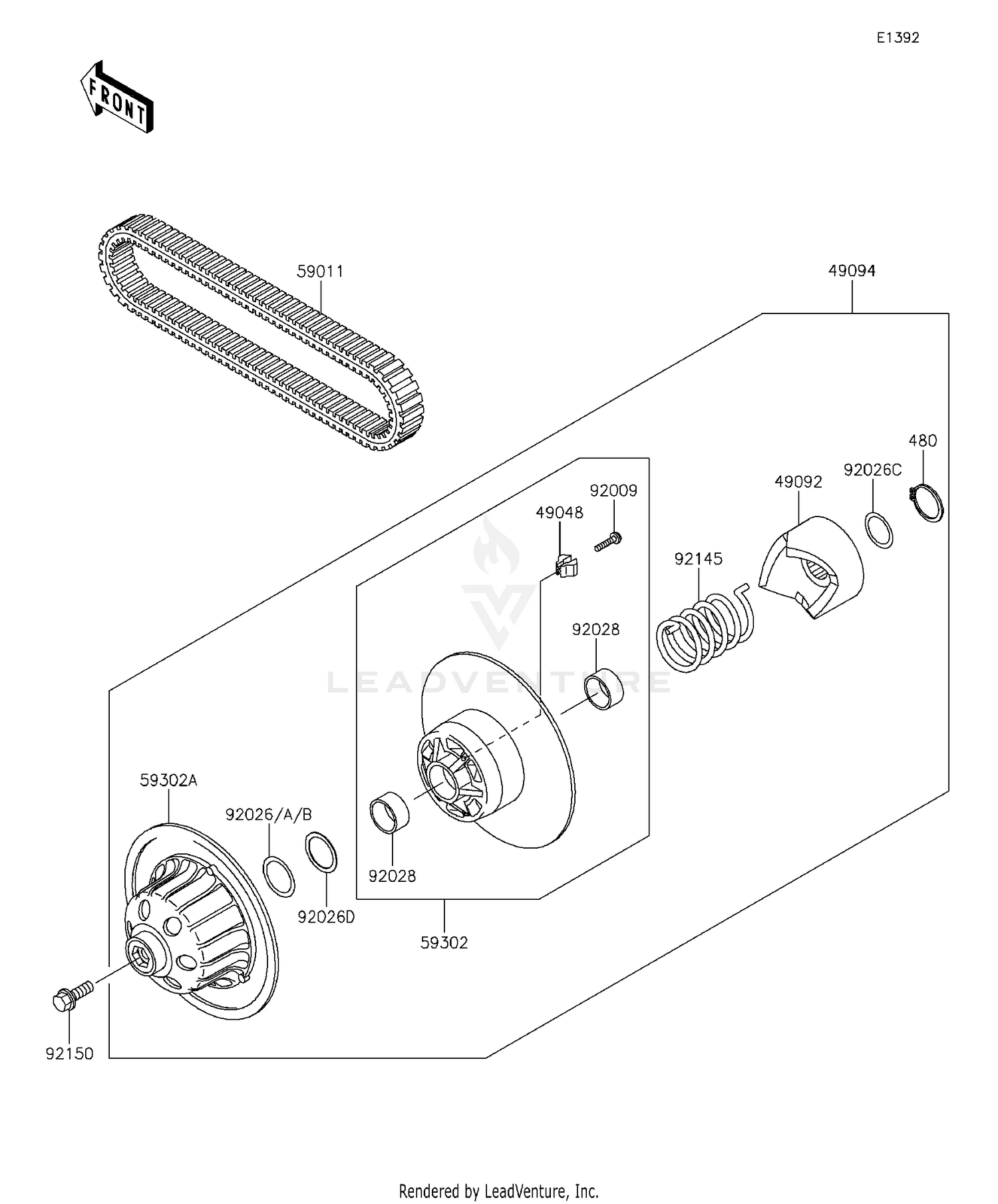 Driven Converter/Drive Belt