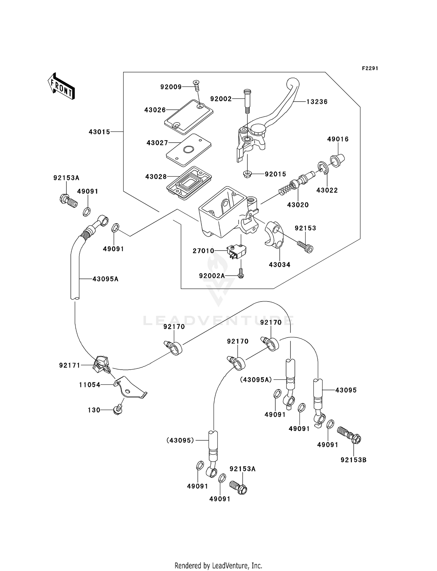 FRONT MASTER CYLINDER (A7F/A8F)