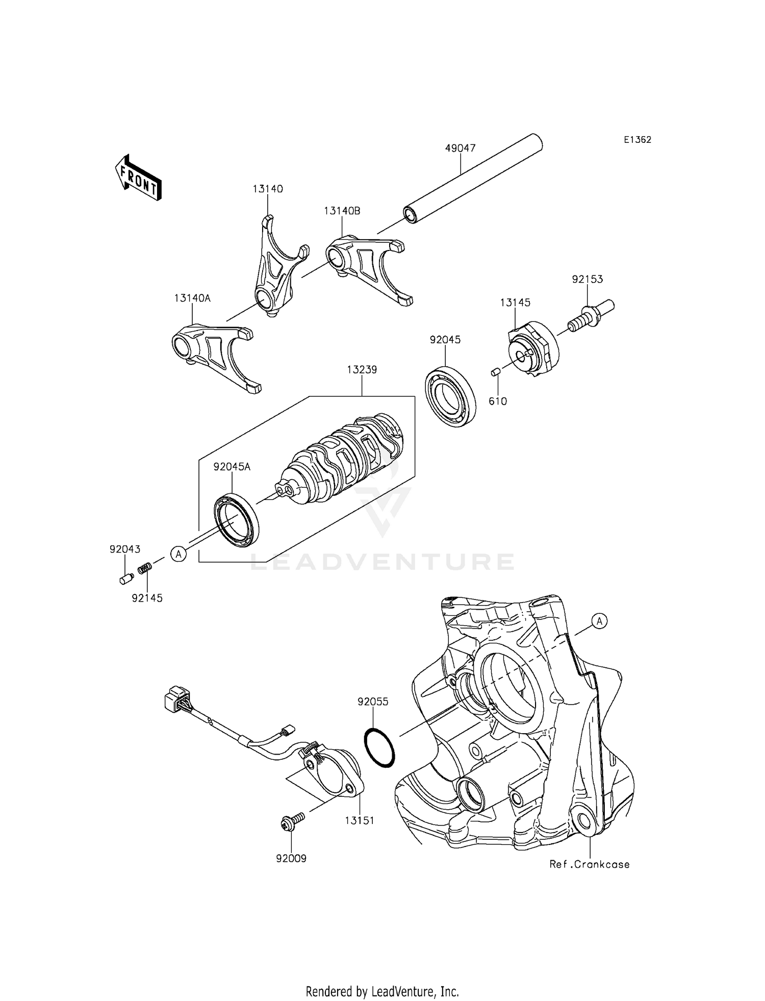 GEAR CHANGE DRUM/SHIFT FORK(S)