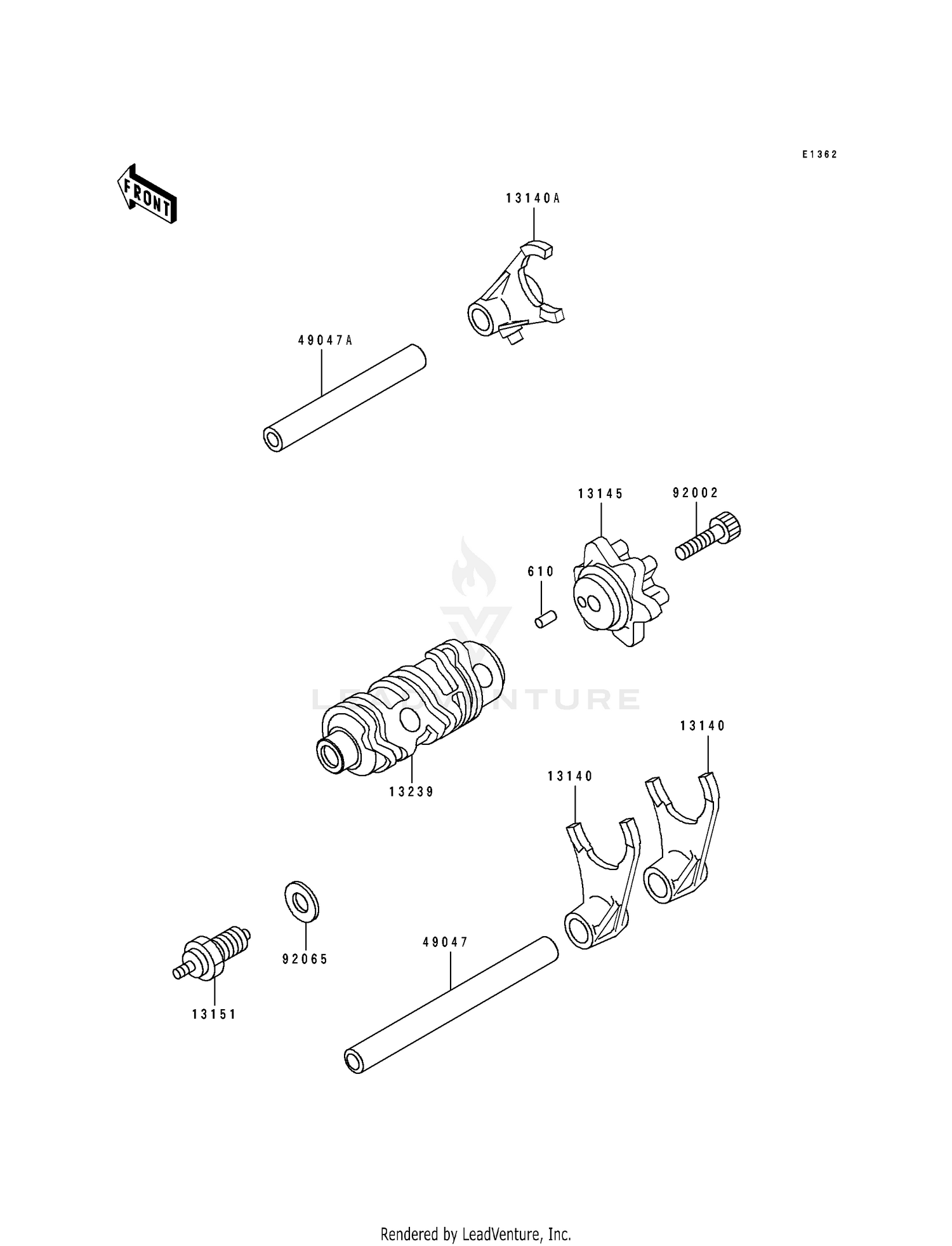 GEAR CHANGE DRUM/SHIFT FORK(S)