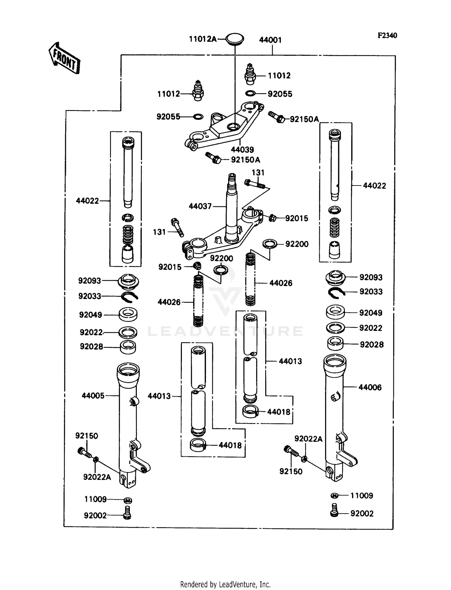 FRONT FORK (ZX1100-C1/C2)