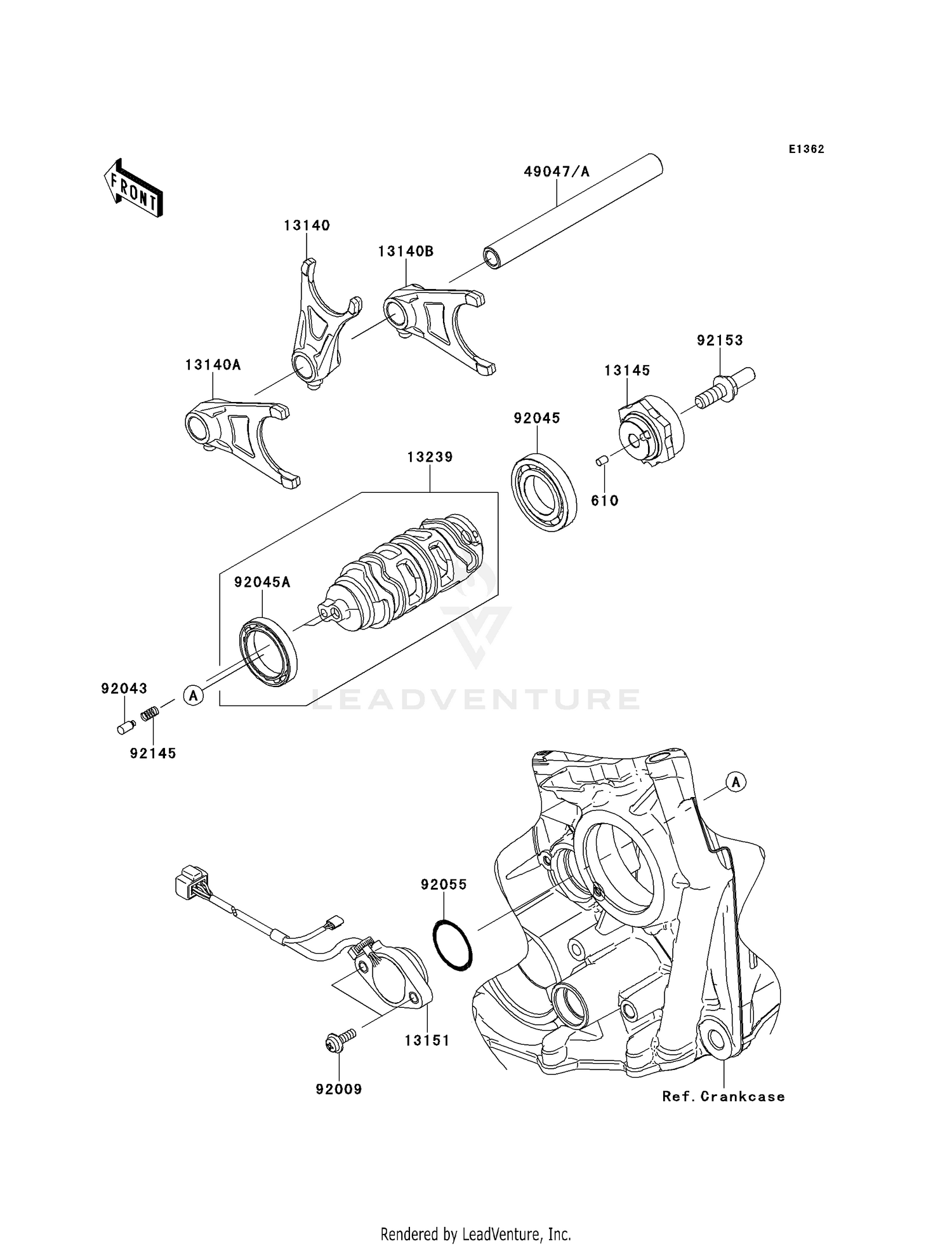 GEAR CHANGE DRUM/SHIFT FORK(S)
