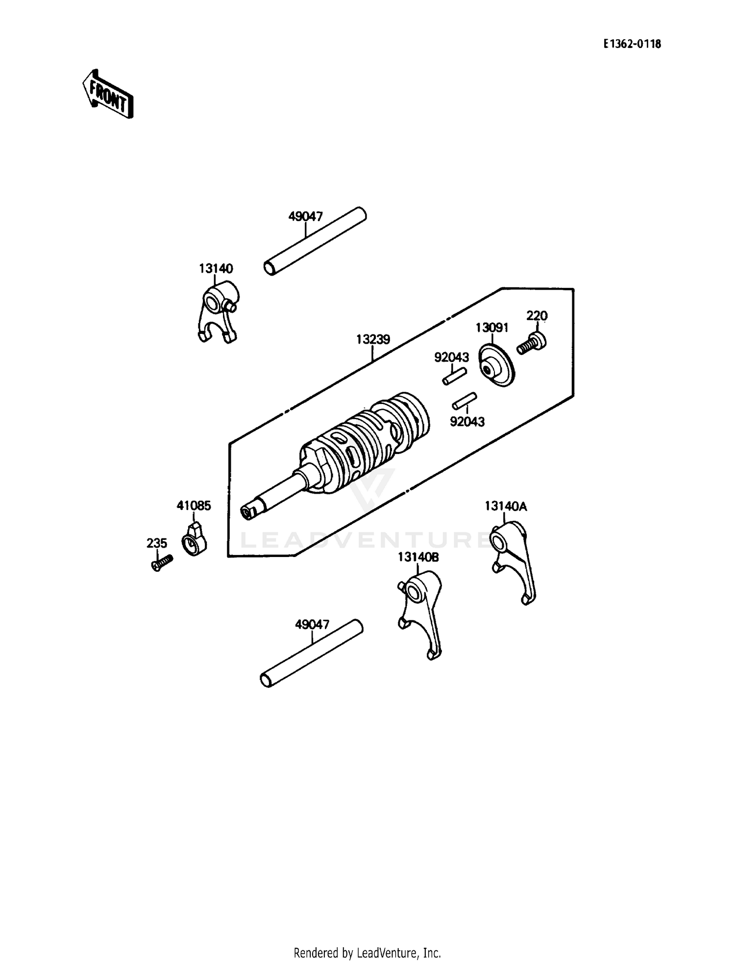 GEAR CHANGE DRUM/SHIFT FORK(S)