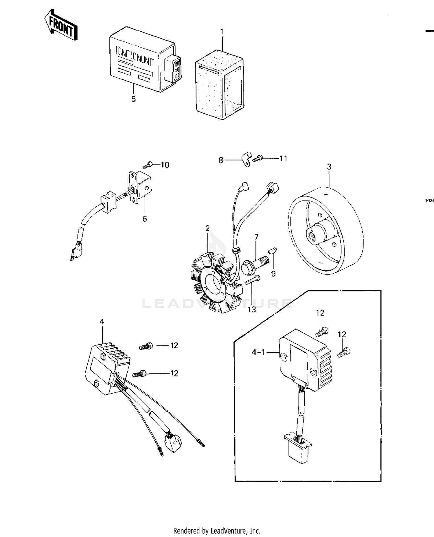 IGNITION/GENERATOR/REGULATOR ('83 C1)