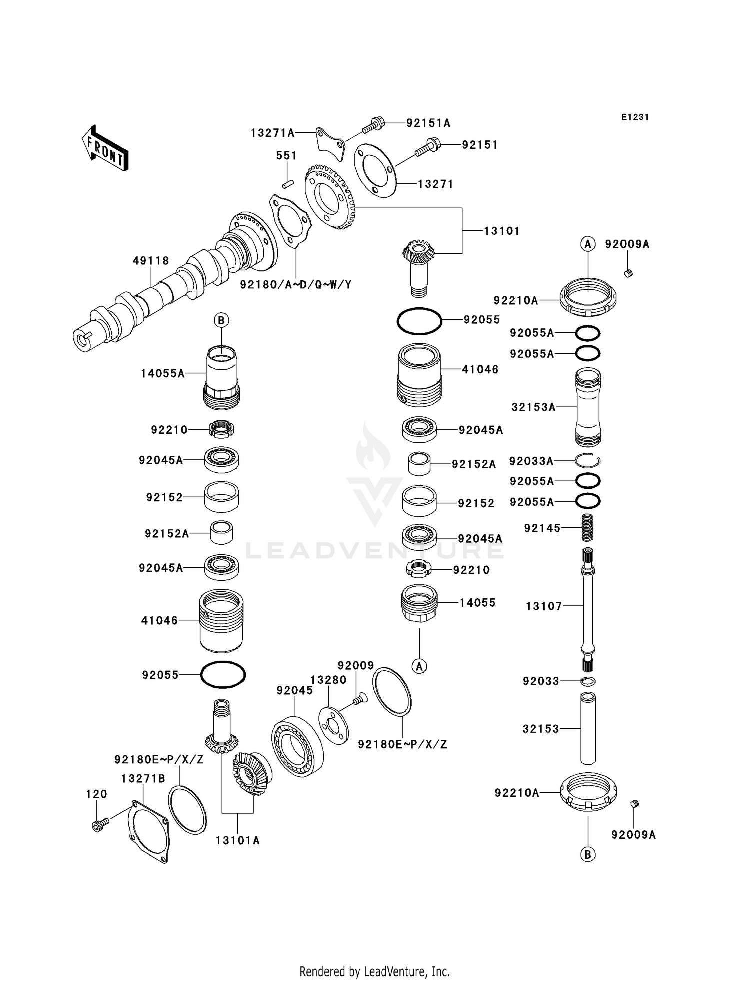 CAMSHAFT(S)/BEVEL GEAR