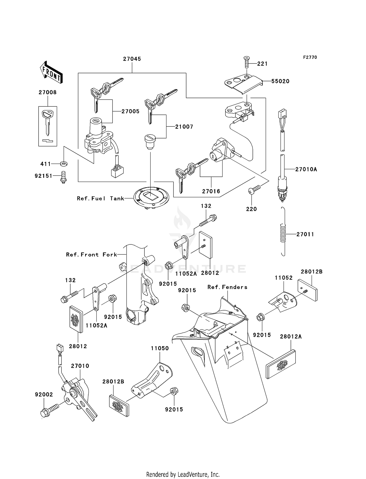 IGNITION SWITCH/LOCKS/REFLECTORS