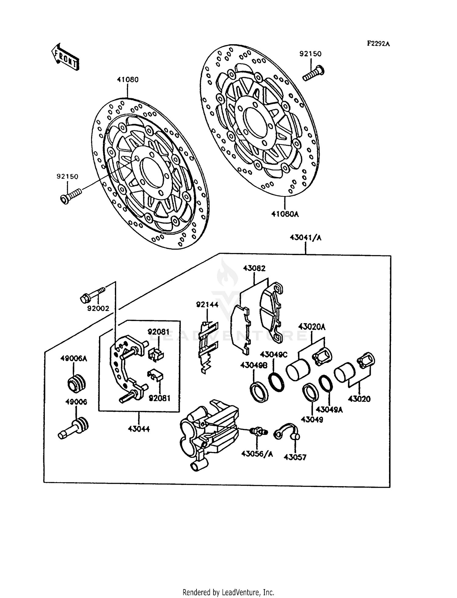 FRONT BRAKE (ZG1000-A9)