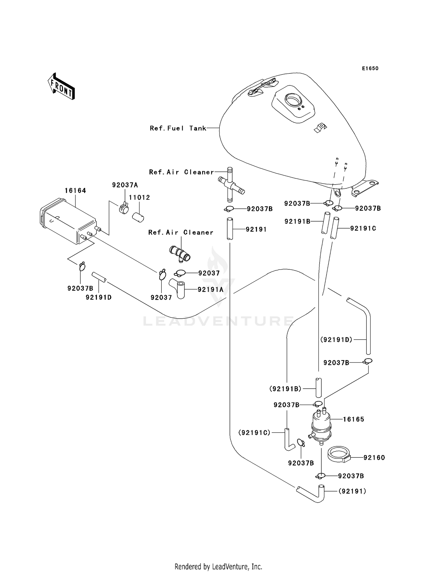 FUEL EVAPORATIVE SYSTEM (CA)