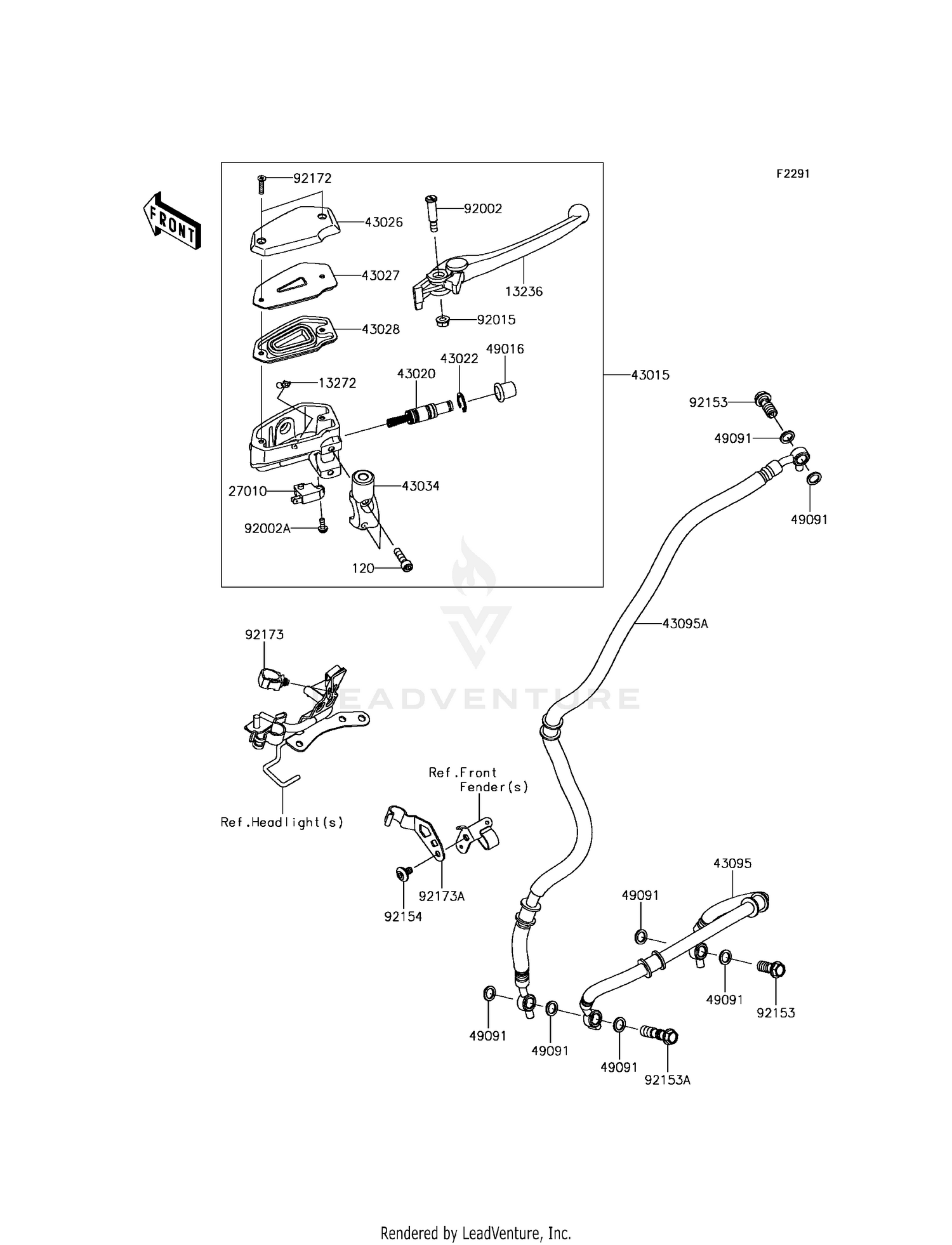 FRONT MASTER CYLINDER