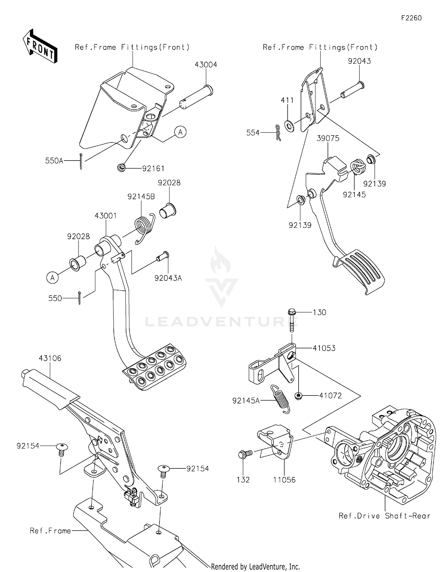Brake Pedal/Throttle Lever