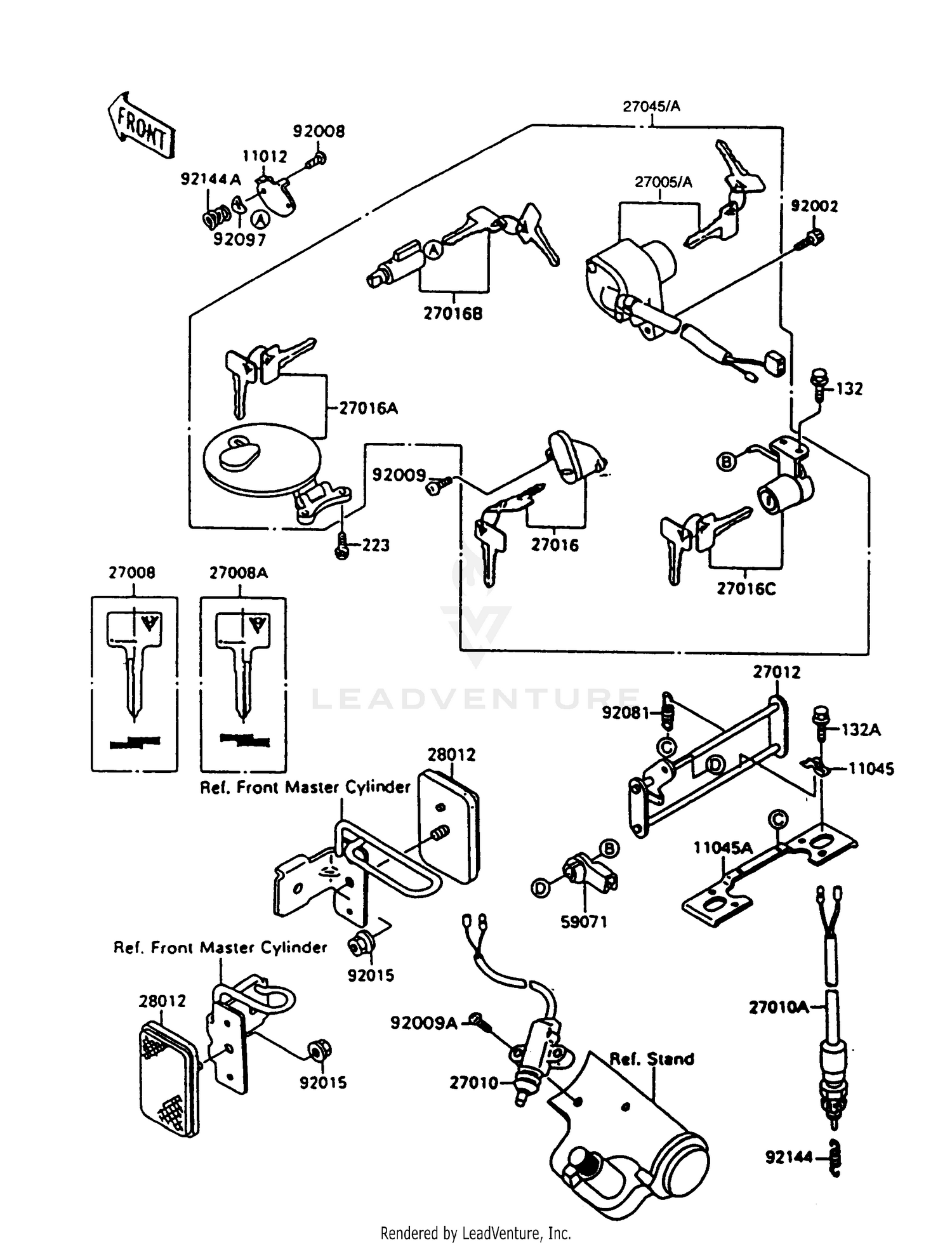 IGNITION SWITCH/LOCKS/REFLECTORS