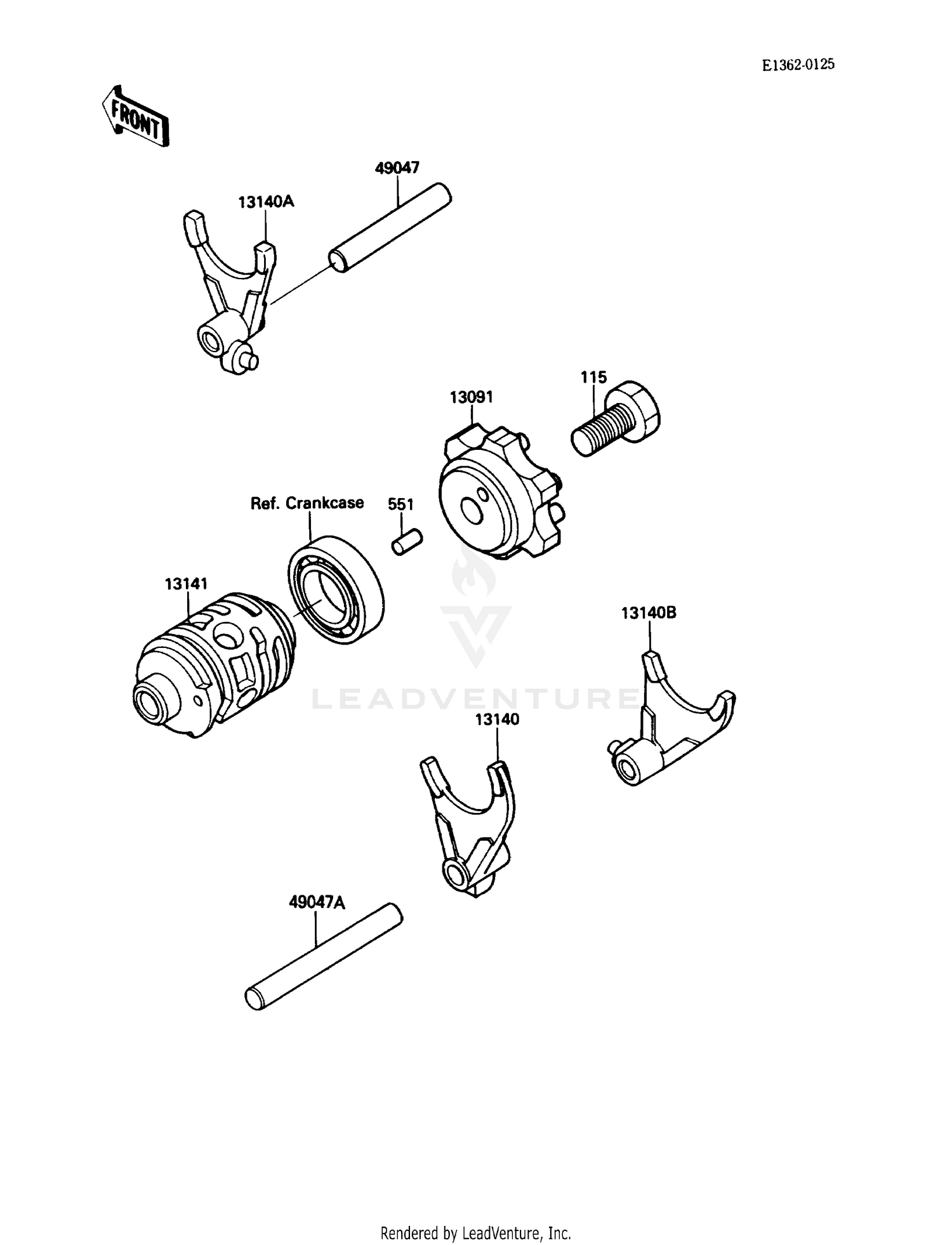 GEAR CHANGE DRUM/SHIFT FORK(S)
