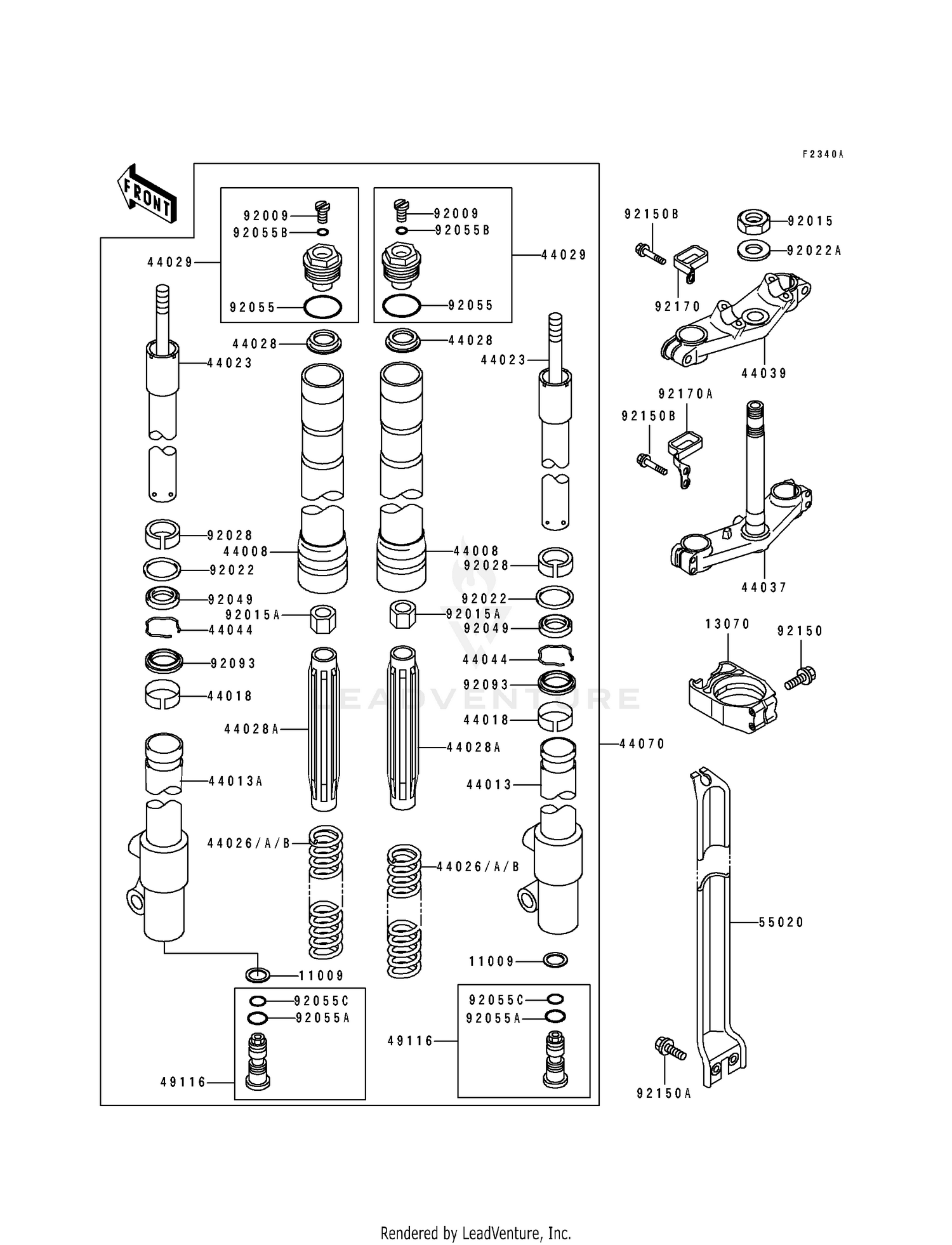 FRONT FORK (KX100-B7)