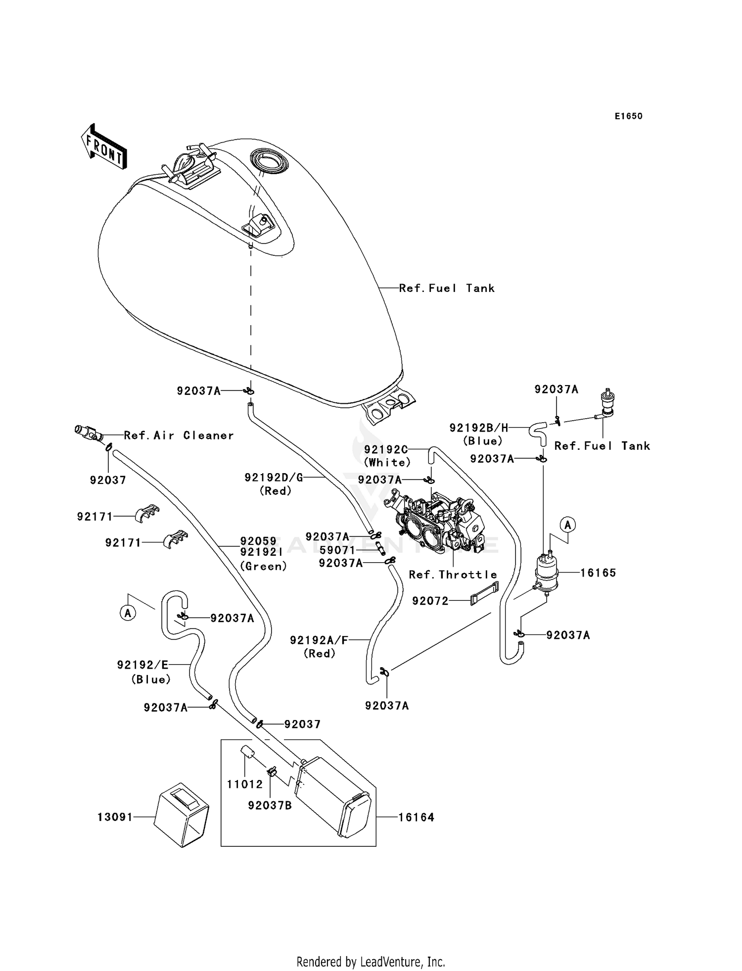 FUEL EVAPORATIVE SYSTEM (CA)
