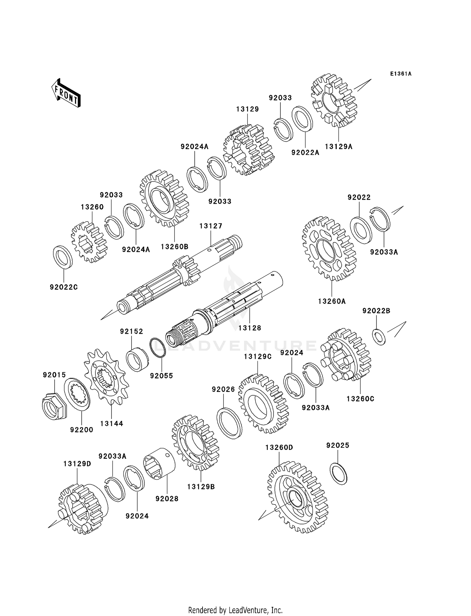 TRANSMISSION (KLX300-A8/A9)