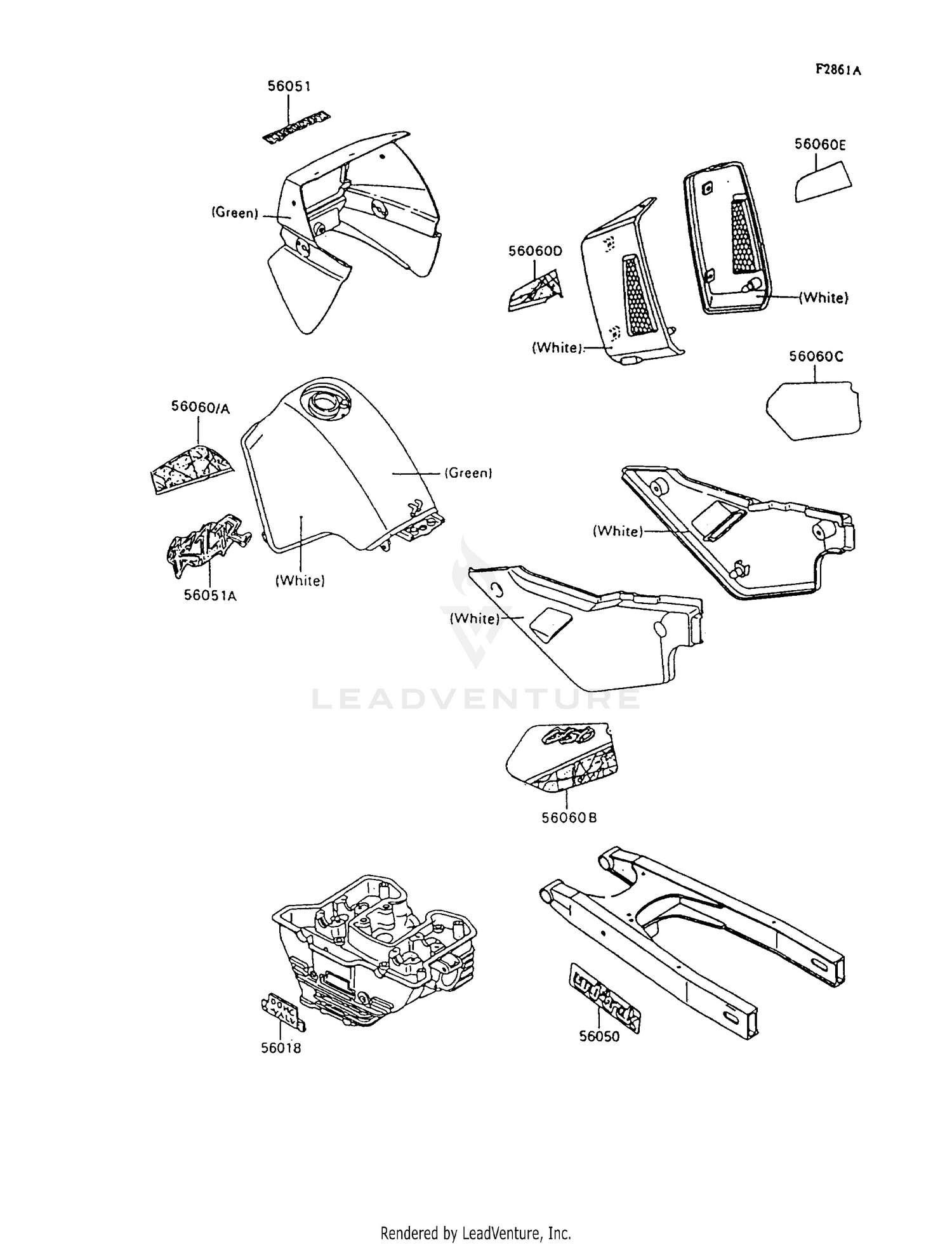 DECALS (GREEN/WHITE)