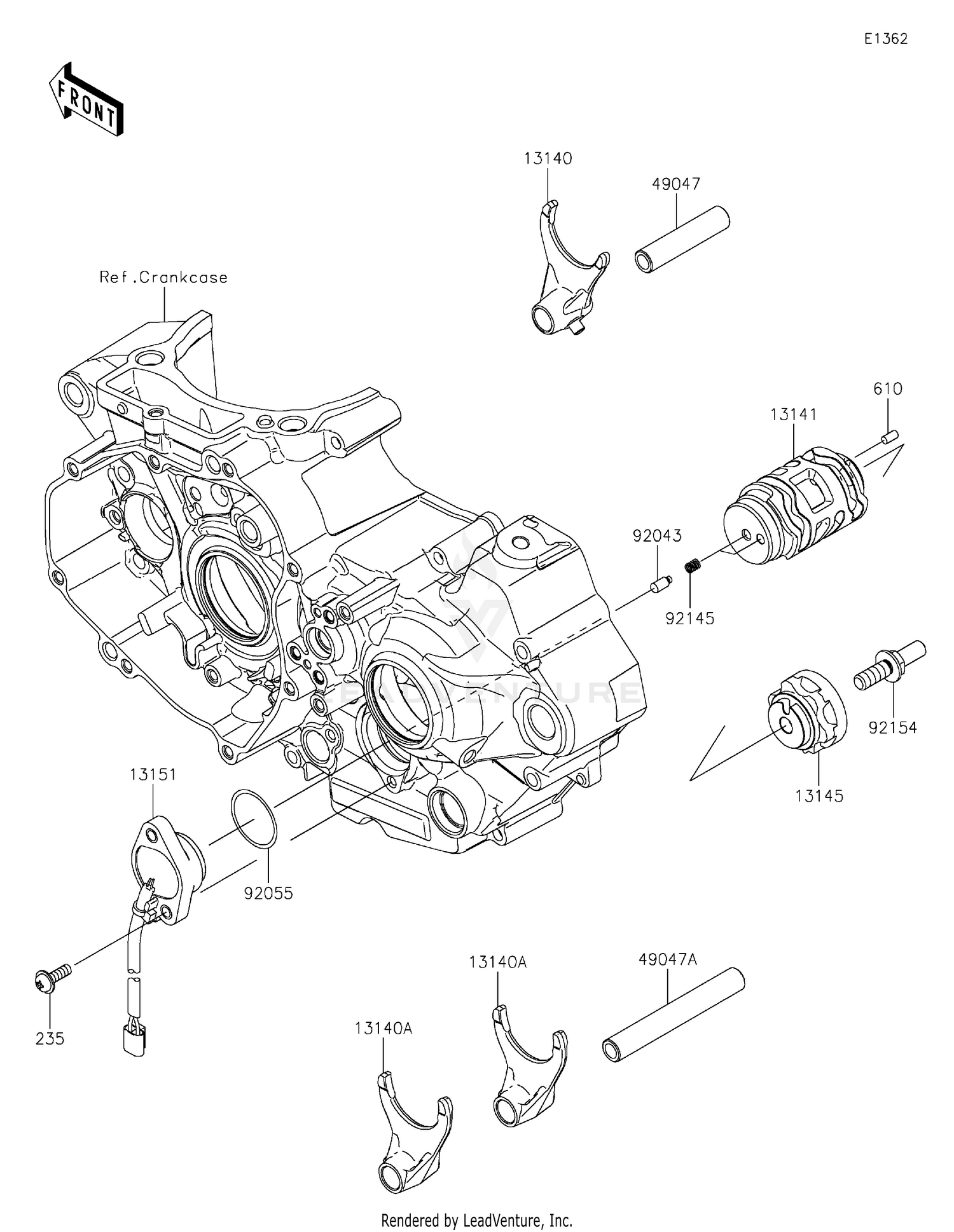 Gear Change Drum/Shift Fork(s)