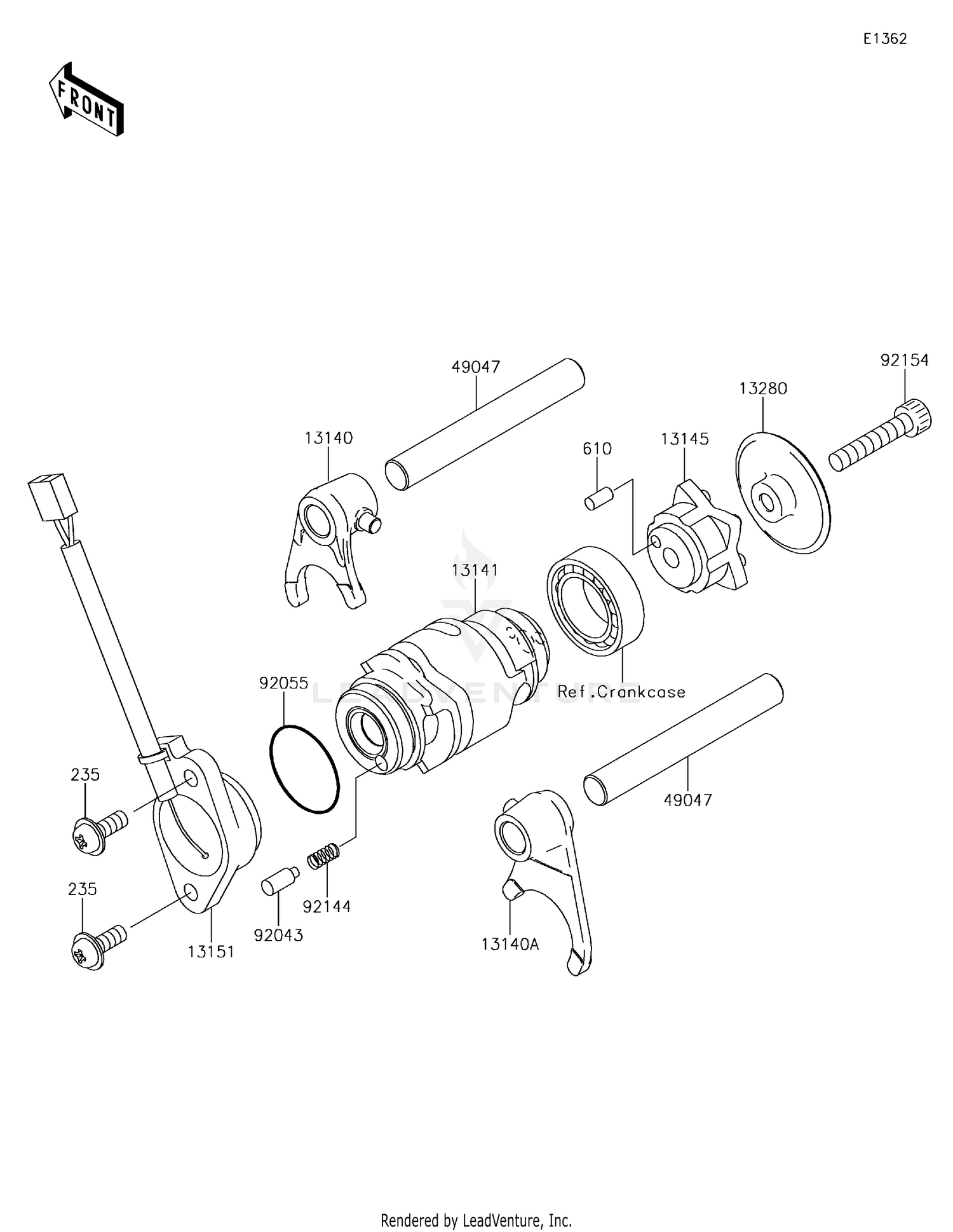 Gear Change Drum/Shift Fork(s)