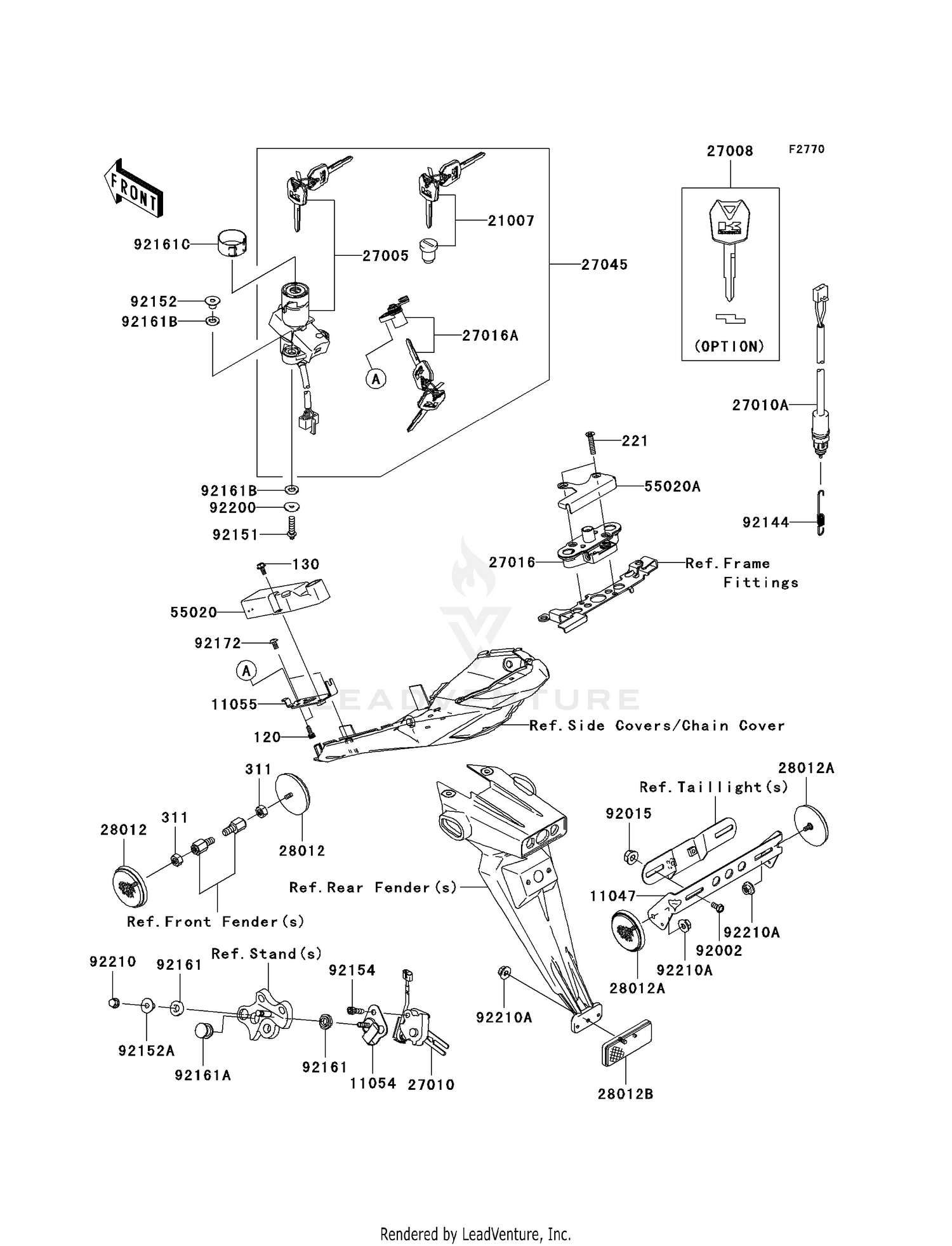 IGNITION SWITCH/LOCKS/REFLECTORS