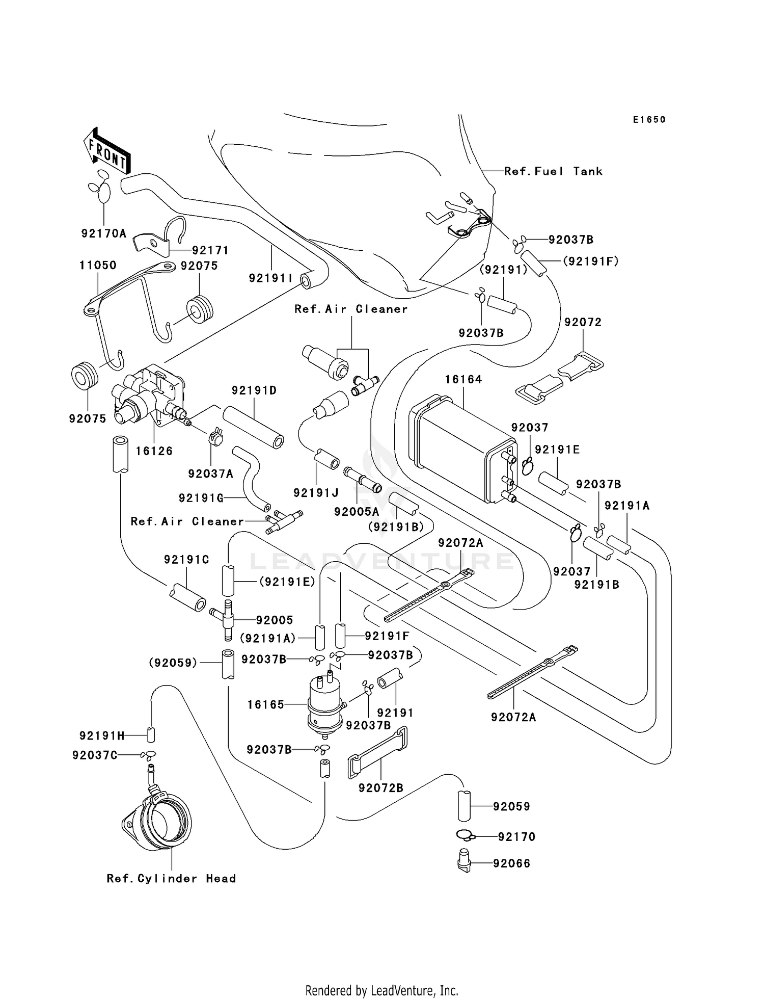 FUEL EVAPORATIVE SYSTEM (CA)