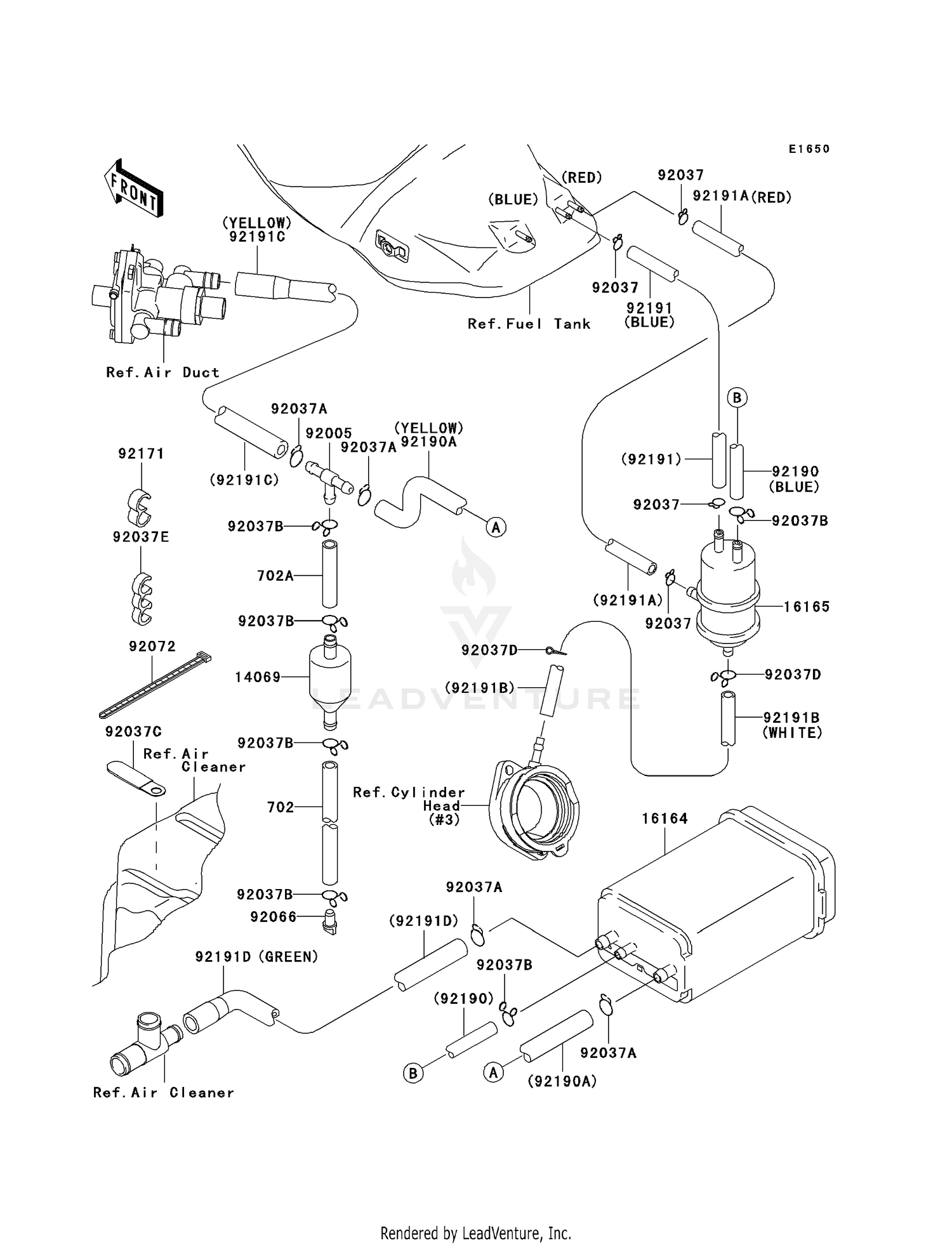 FUEL EVAPORATIVE SYSTEM (CA)