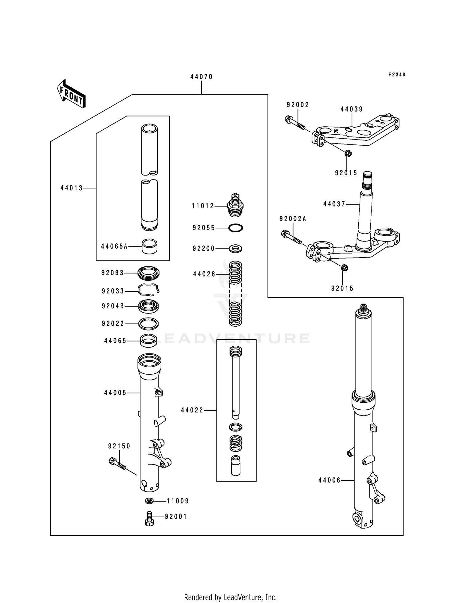 FRONT FORK (ZG1000-A10-A13)