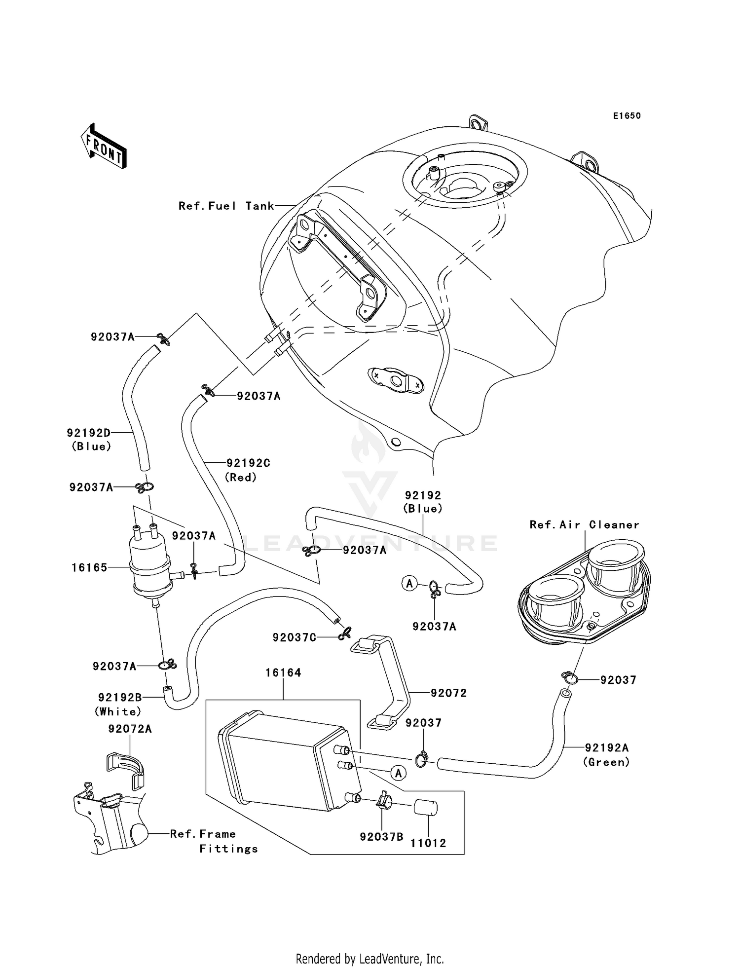 FUEL EVAPORATIVE SYSTEM (CA)