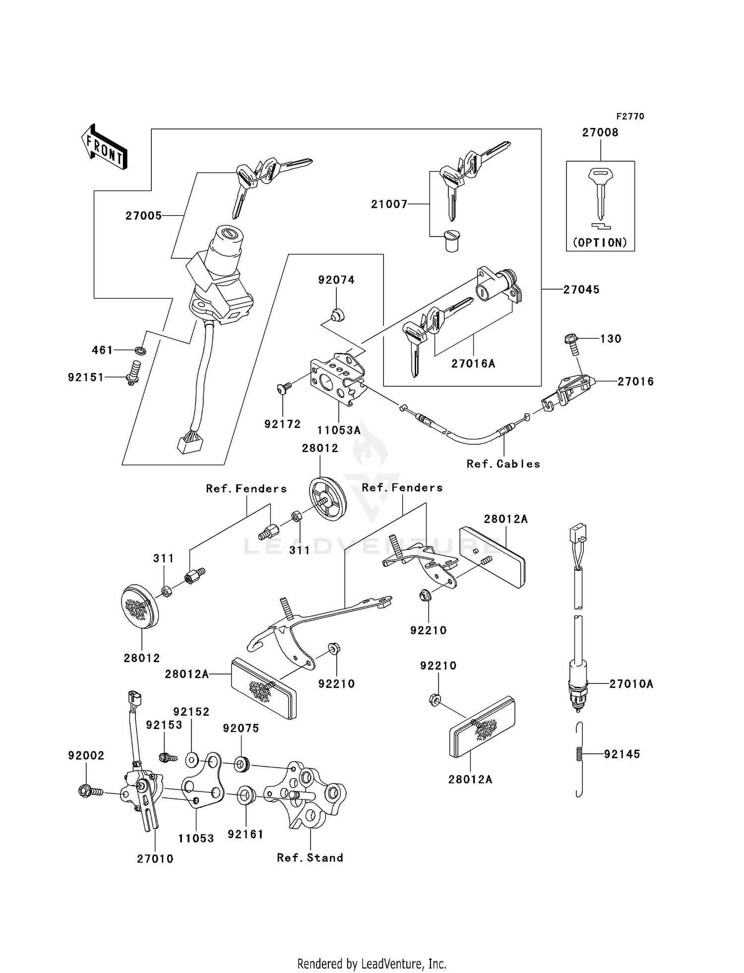 IGNITION SWITCH/LOCKS/REFLECTORS