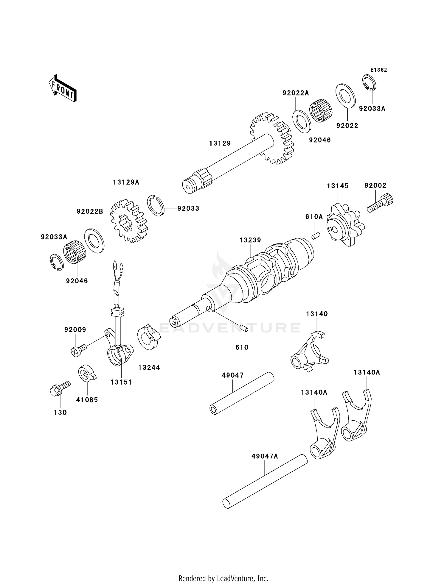 GEAR CHANGE DRUM/SHIFT FORK(S)