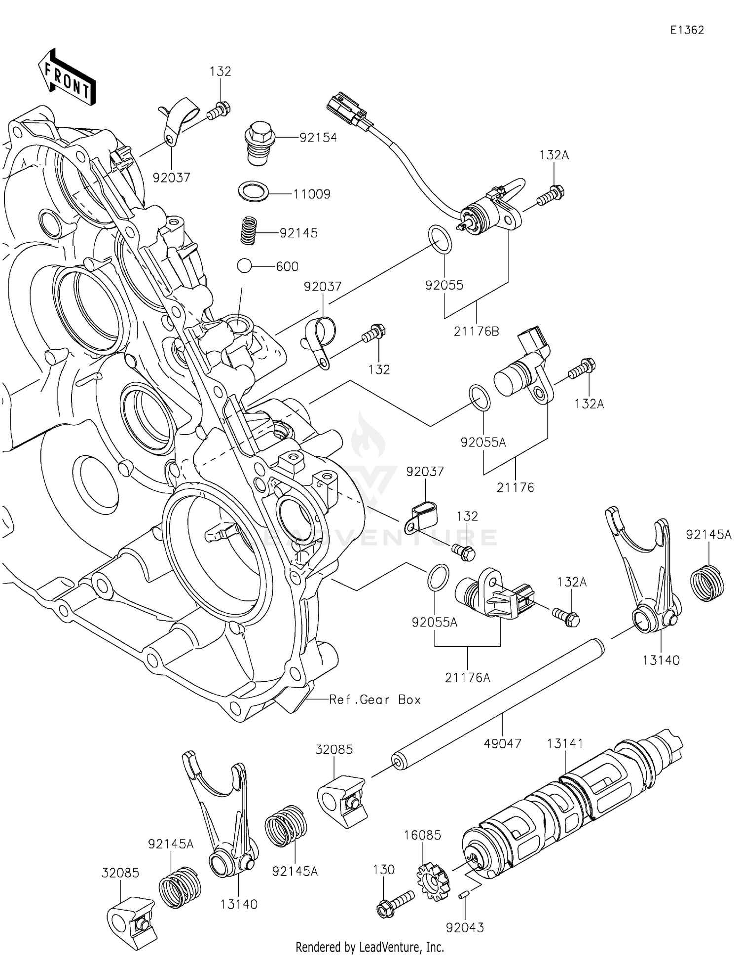 Gear Change Drum/Shift Fork(s)