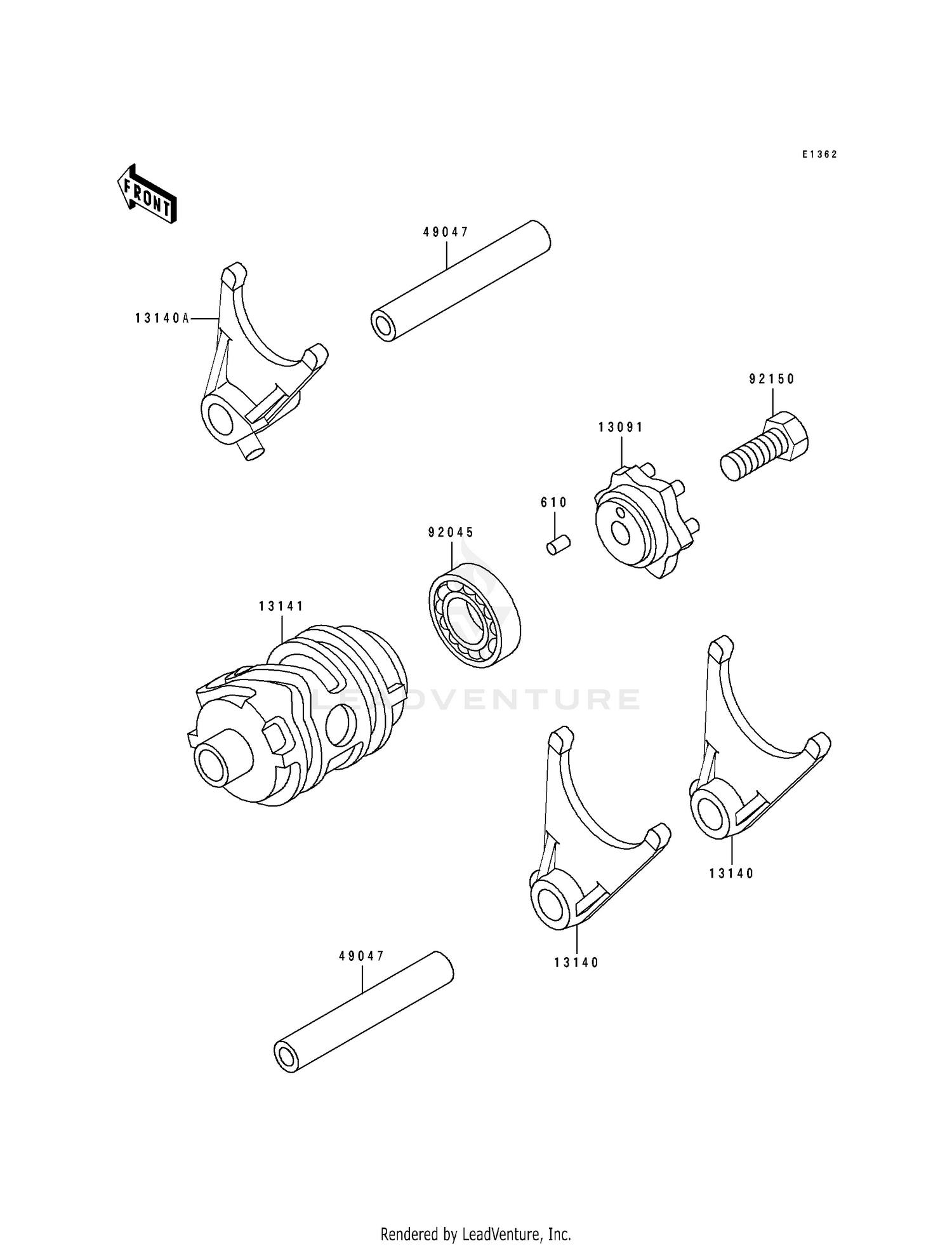 GEAR CHANGE DRUM/SHIFT FORK(S)