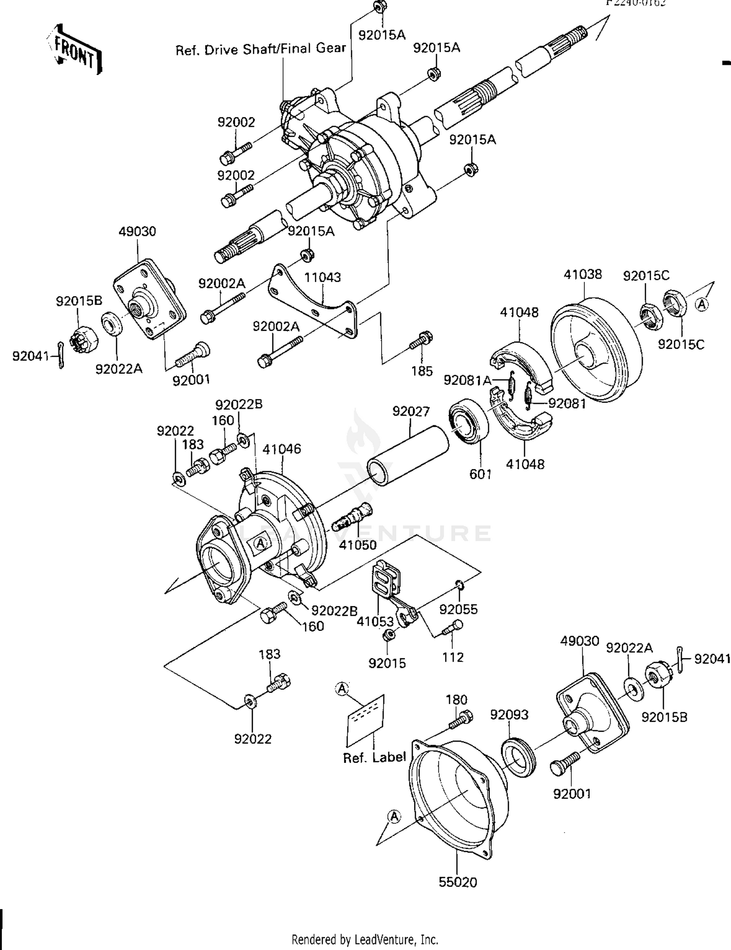 REAR HUB/BRAKE