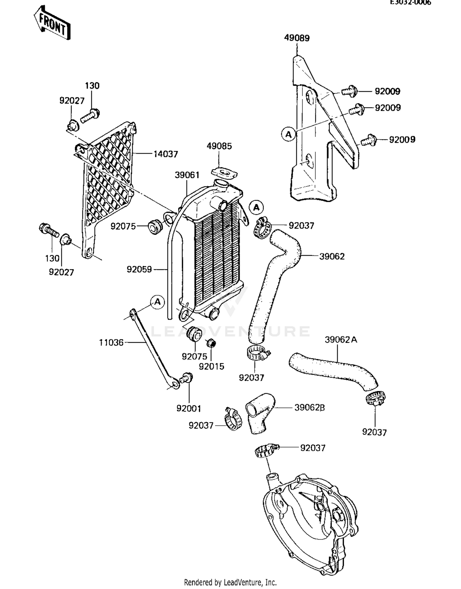 RADIATOR ('84 KX80-E2)
