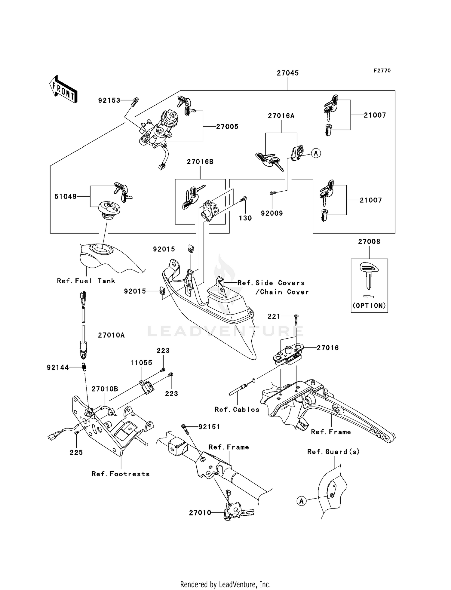 IGNITION SWITCH/LOCKS/REFLECTORS