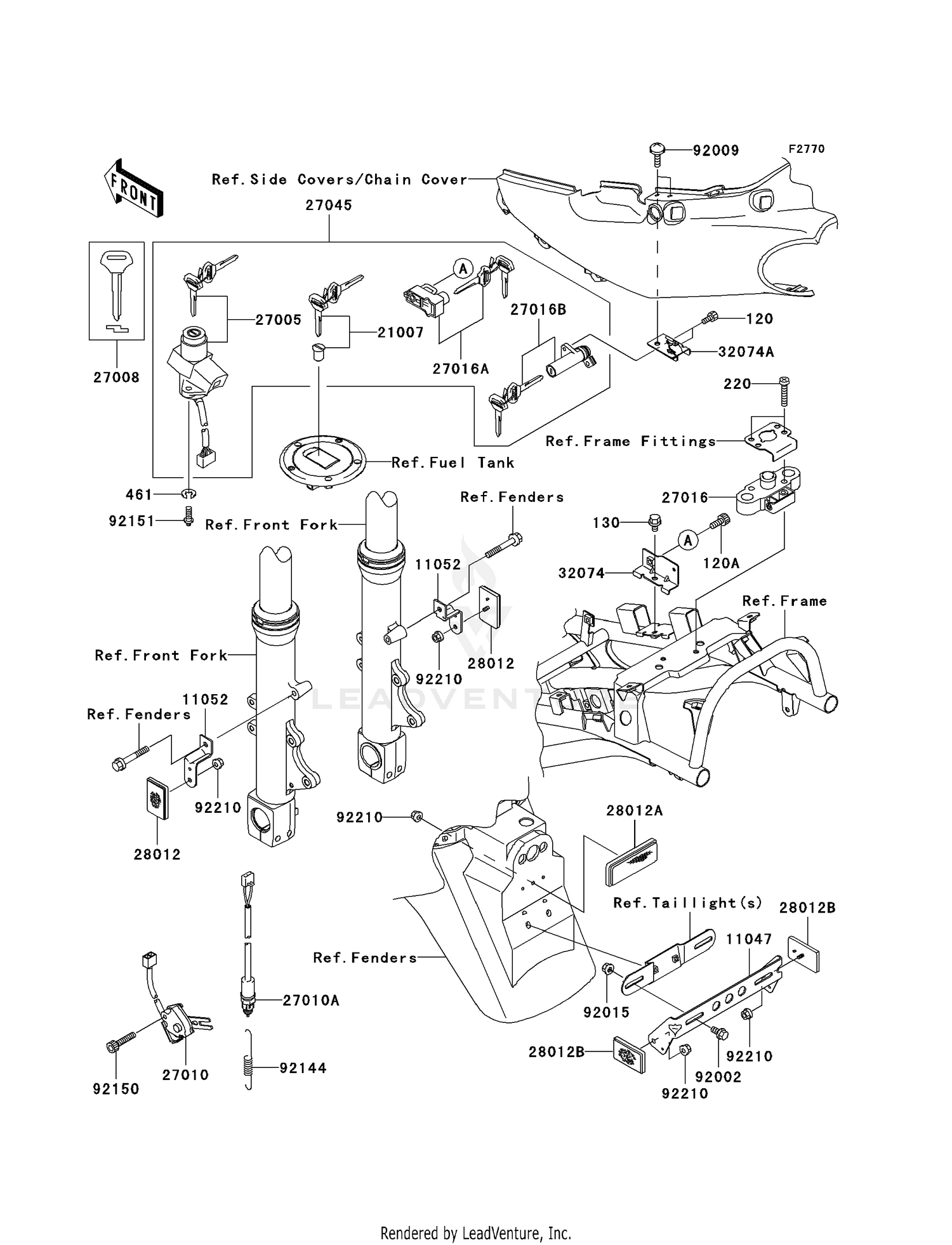 IGNITION SWITCH/LOCKS/REFLECTORS