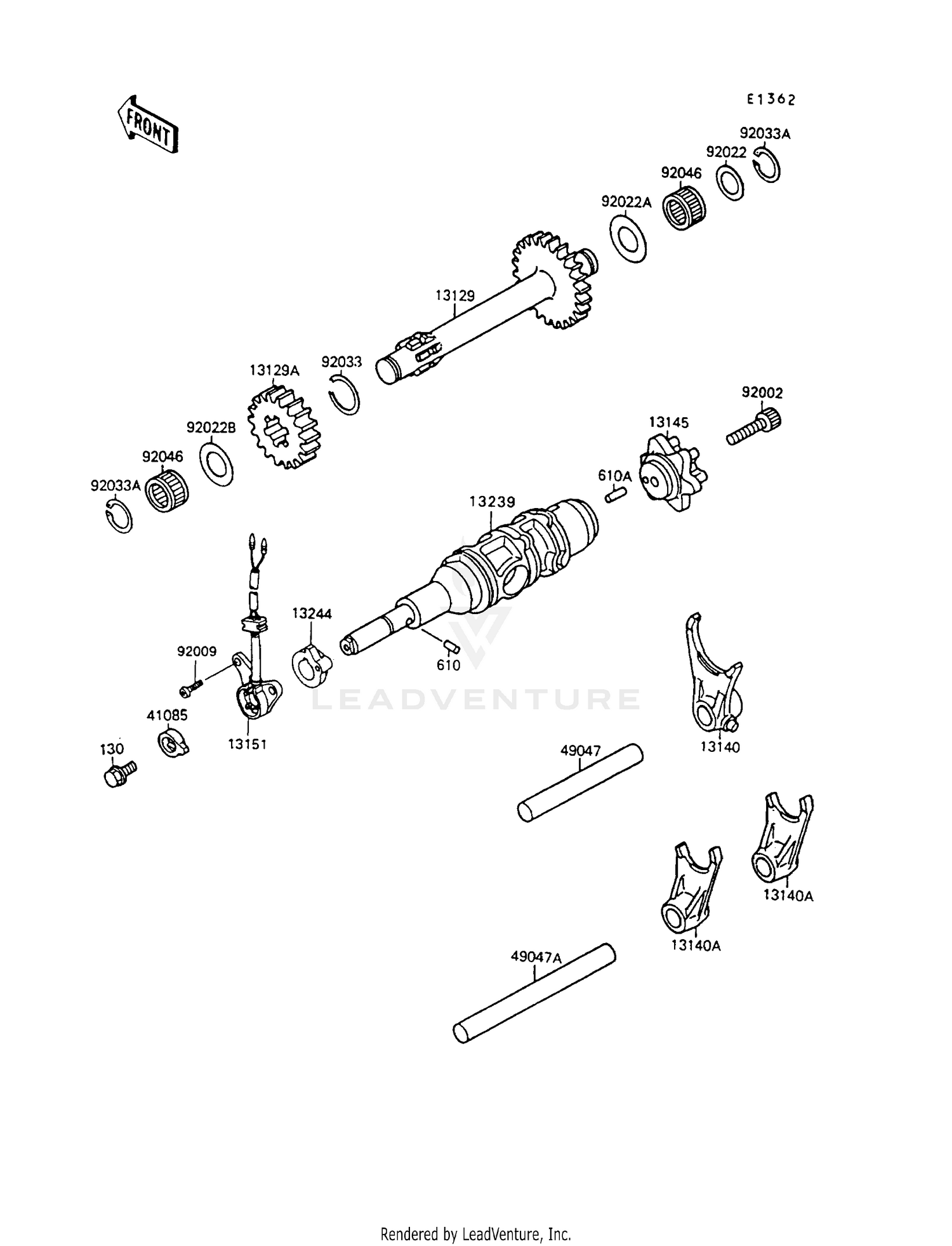 GEAR CHANGE DRUM/SHIFT FORK(S)