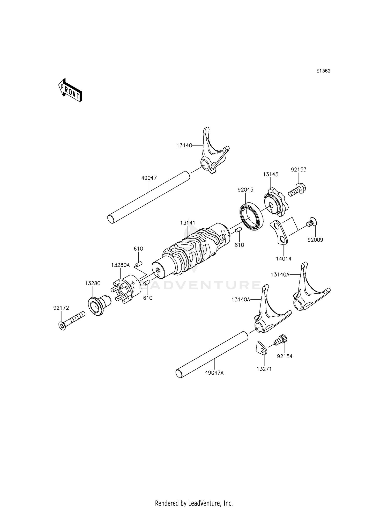 GEAR CHANGE DRUM/SHIFT FORK(S)