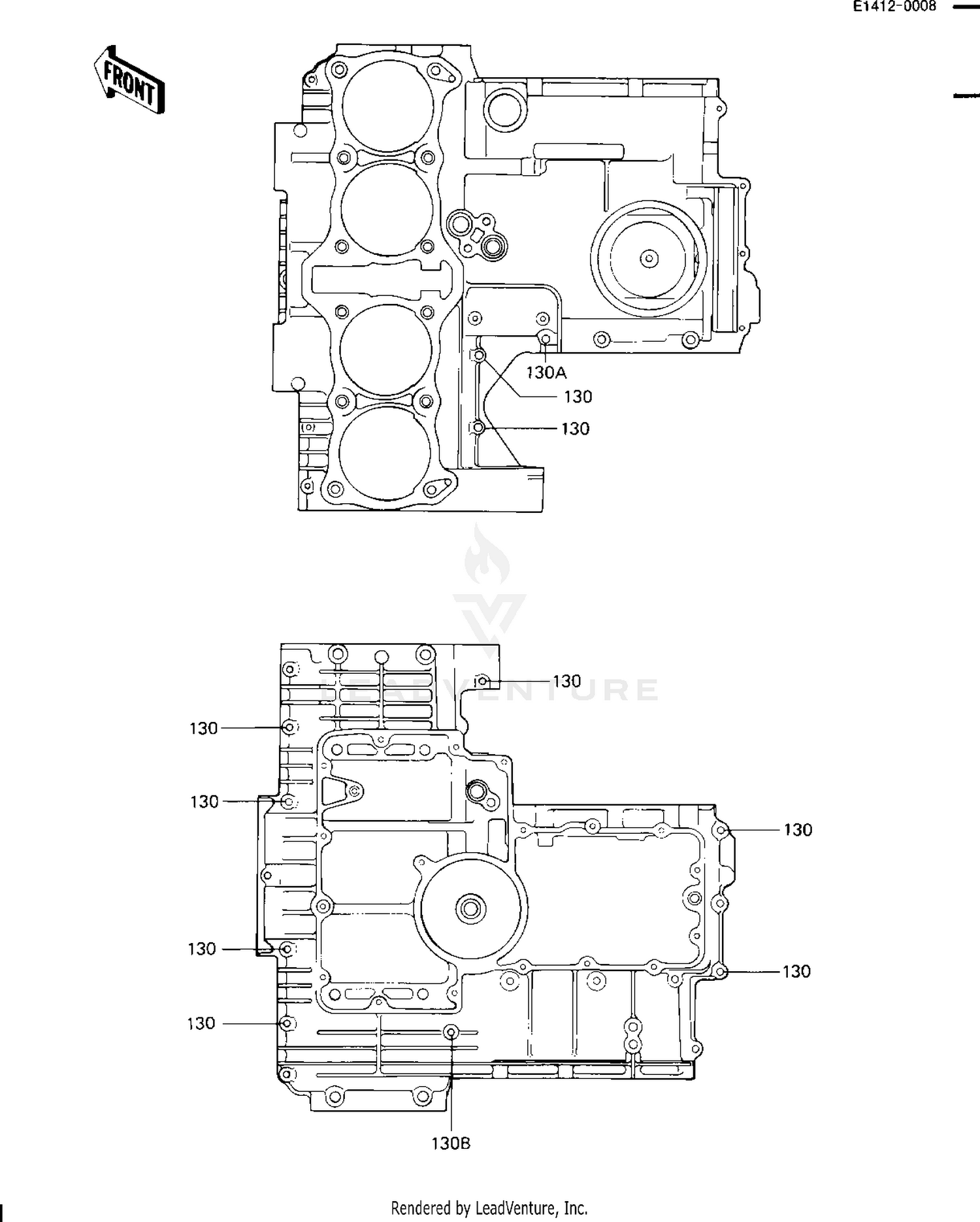 CRANKCASE BOLT & STUD PATTERN