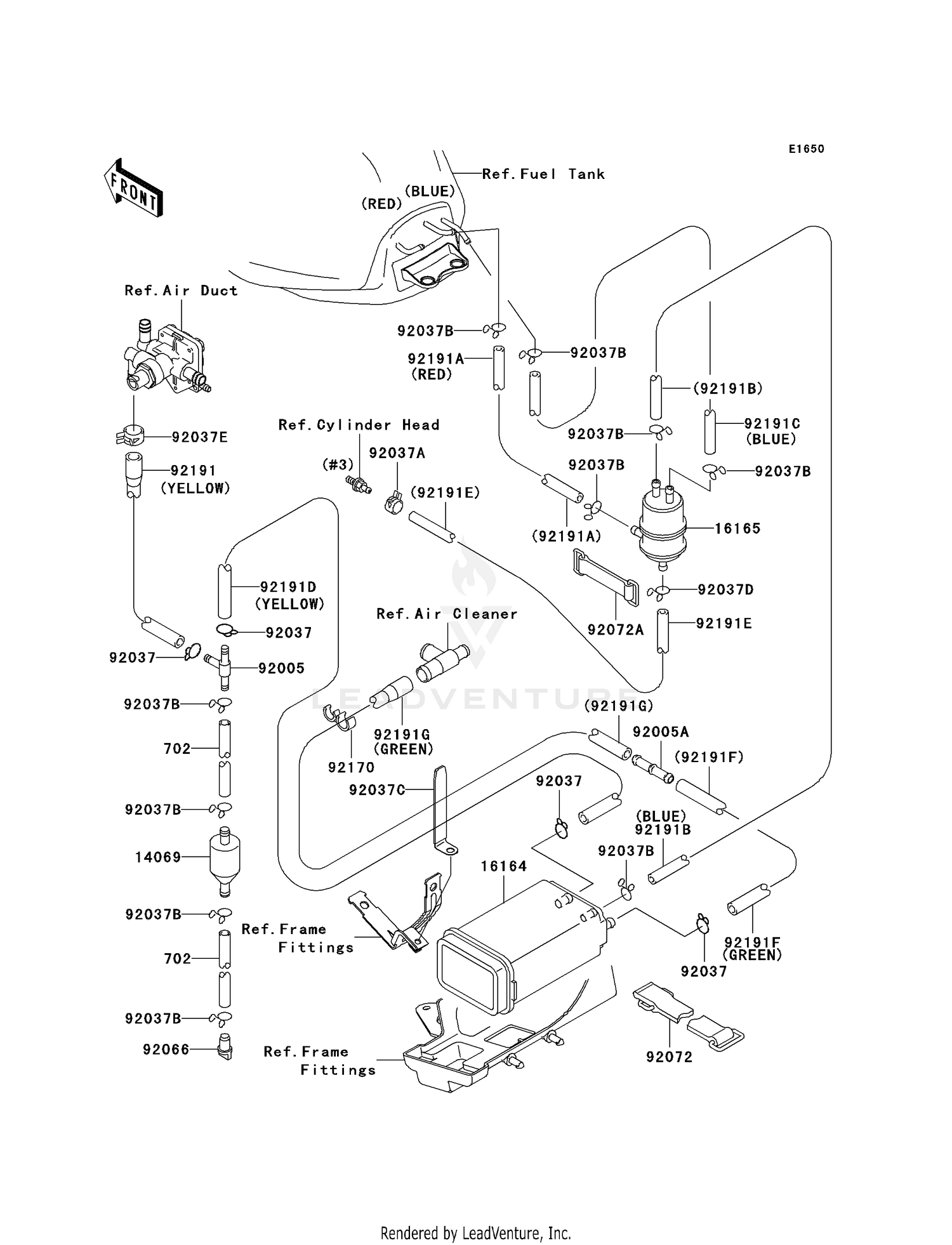 FUEL EVAPORATIVE SYSTEM (CA)