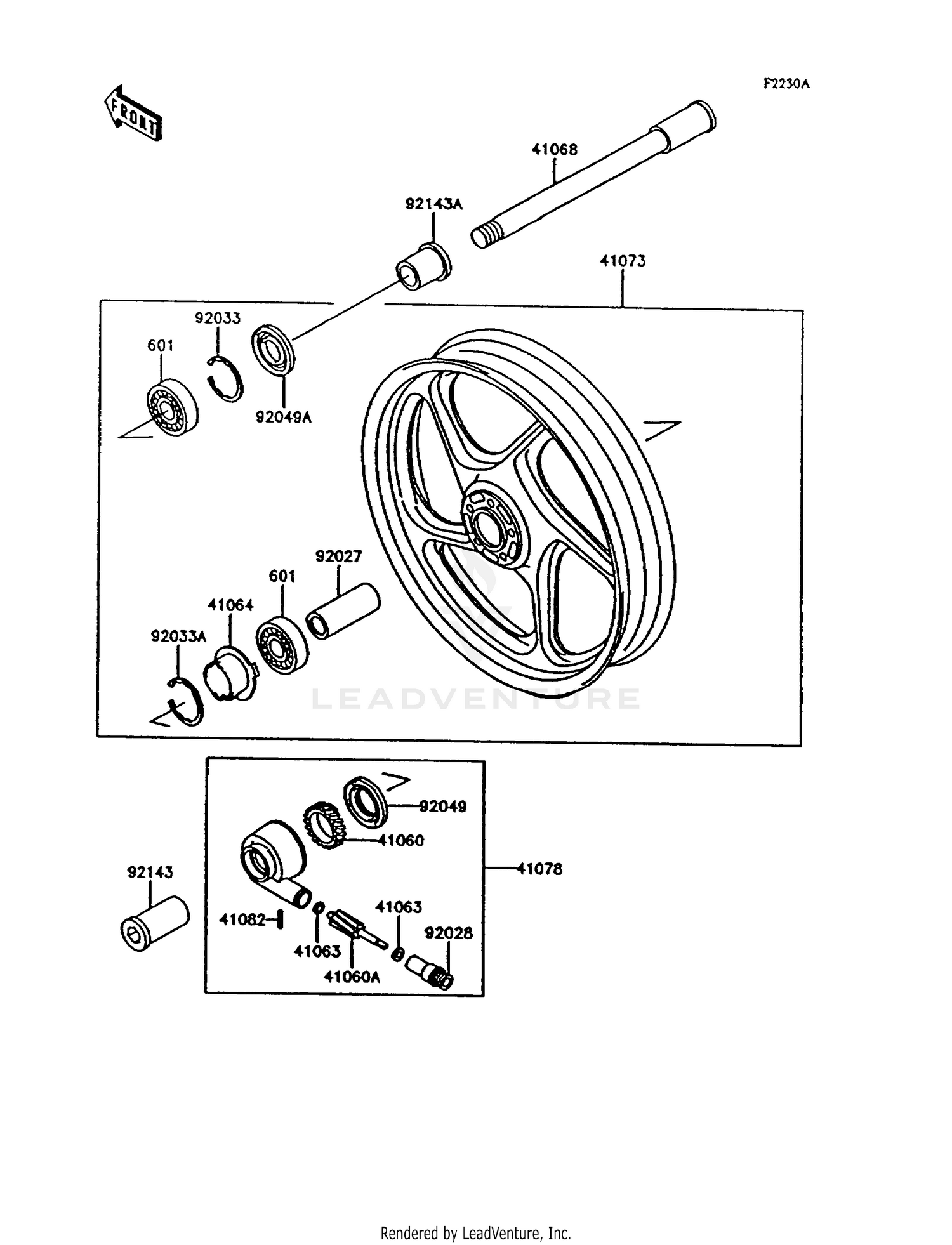 FRONT WHEEL (ZG1000-A9)